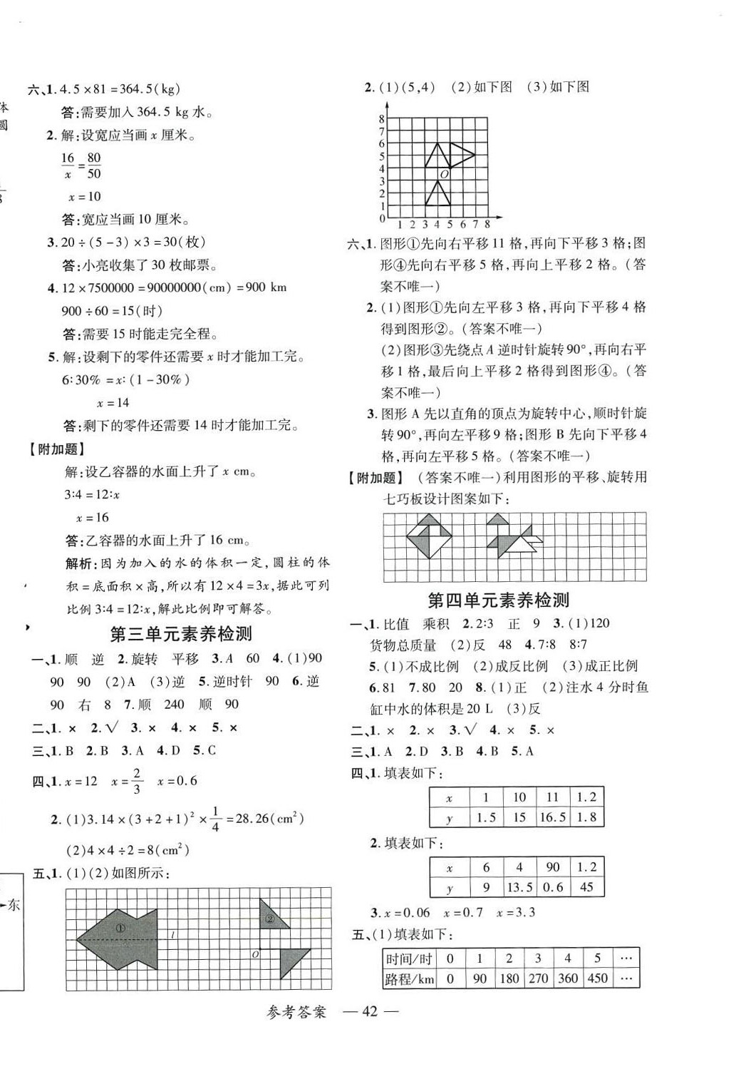 2024年高效課堂新疆青少年出版社六年級數(shù)學下冊北師大版 參考答案第2頁