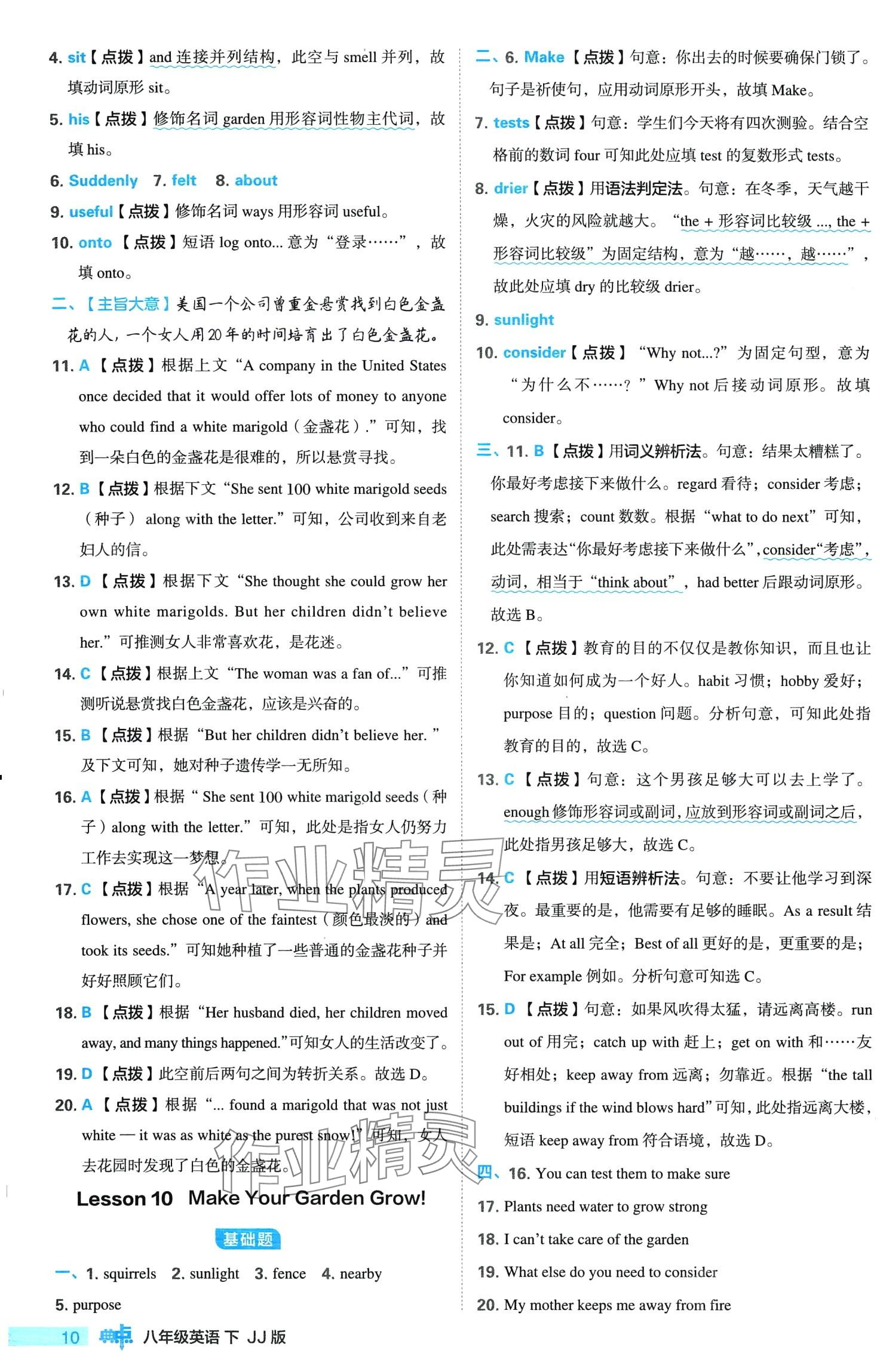 2024年综合应用创新题典中点八年级下册冀教版 第10页