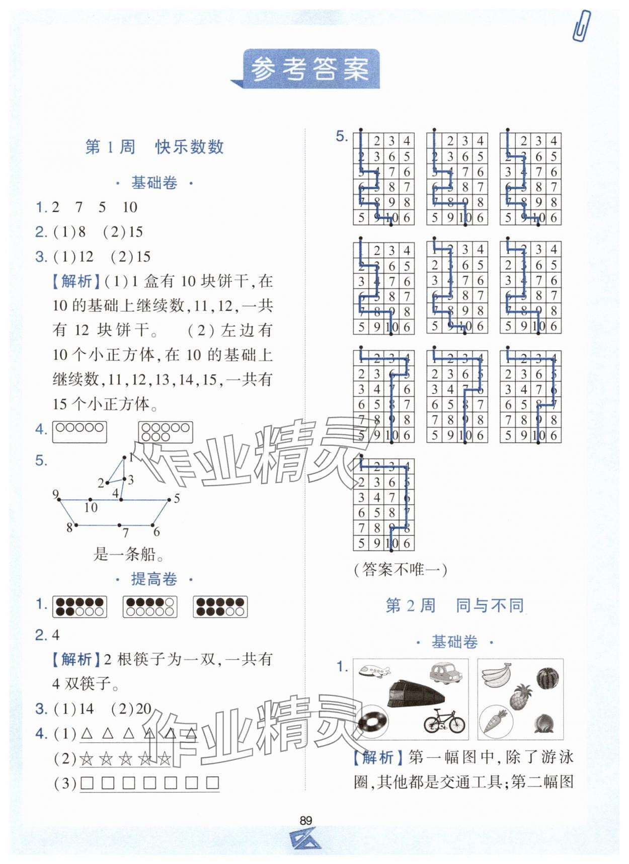 2024年小學(xué)奧數(shù)舉一反三一年級數(shù)學(xué)上冊人教版B版 第1頁