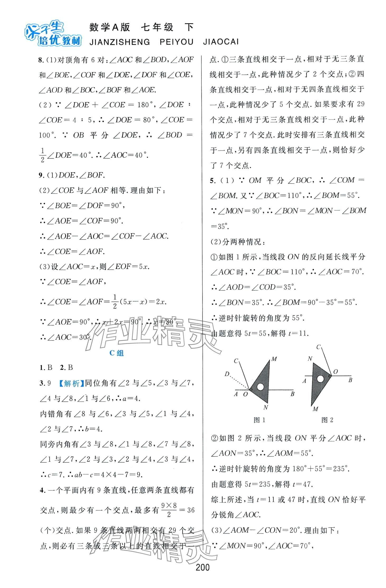 2024年尖子生培优教材七年级数学下册人教版A版 第2页