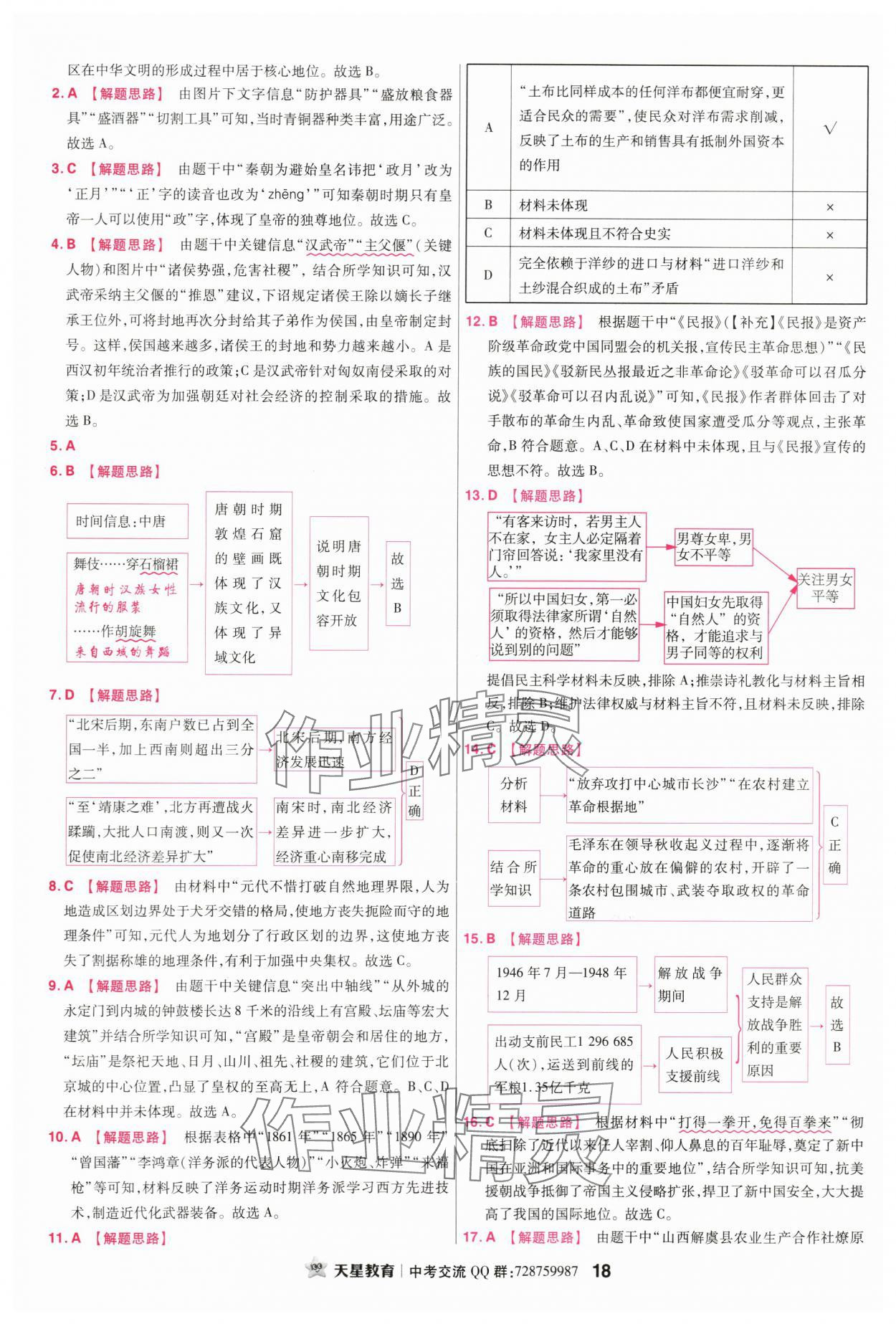 2024年金考卷45套汇编历史广东专版 第18页