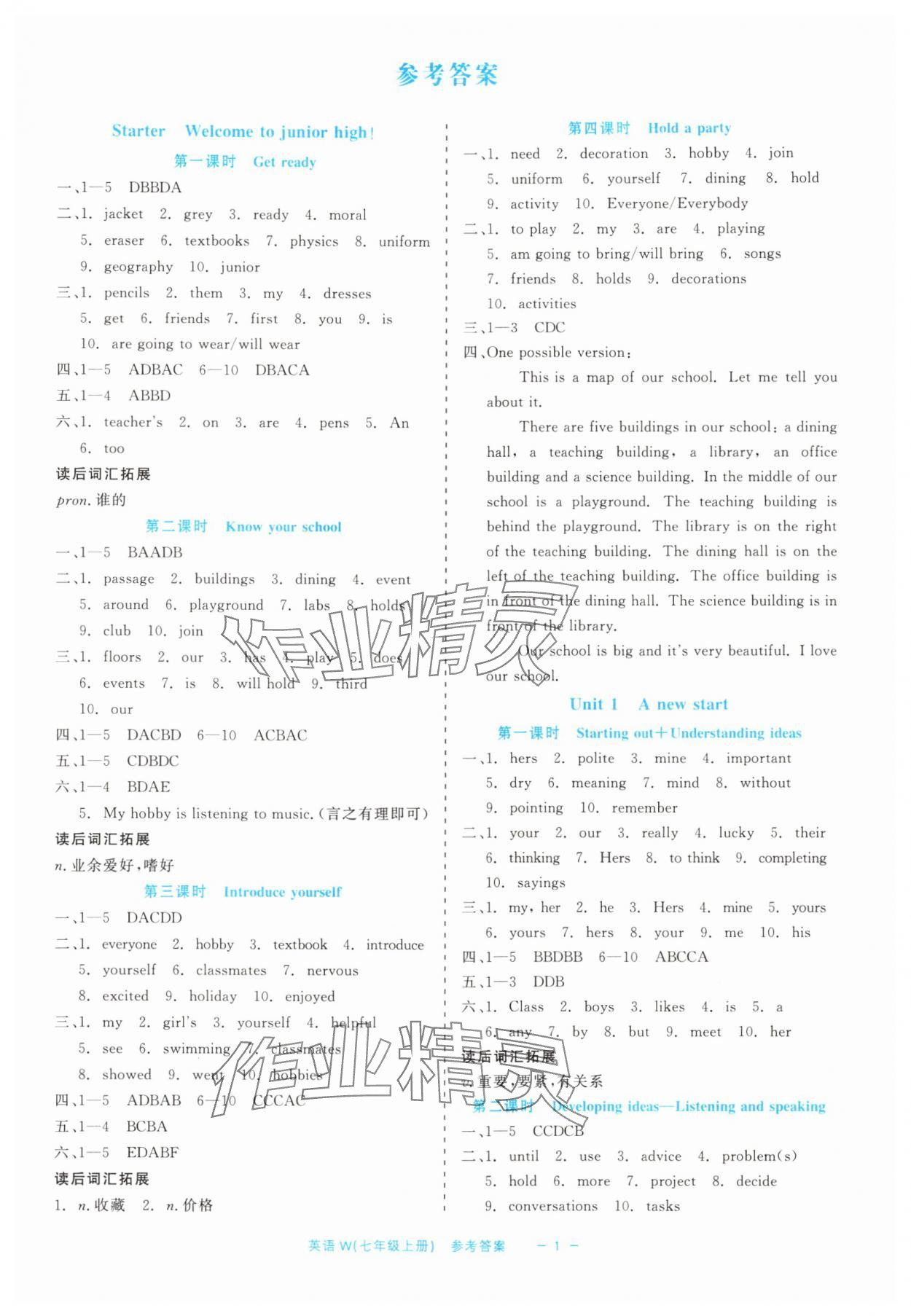 2024年精彩練習(xí)就練這一本七年級(jí)英語(yǔ)上冊(cè)外研版評(píng)議教輔 第1頁(yè)