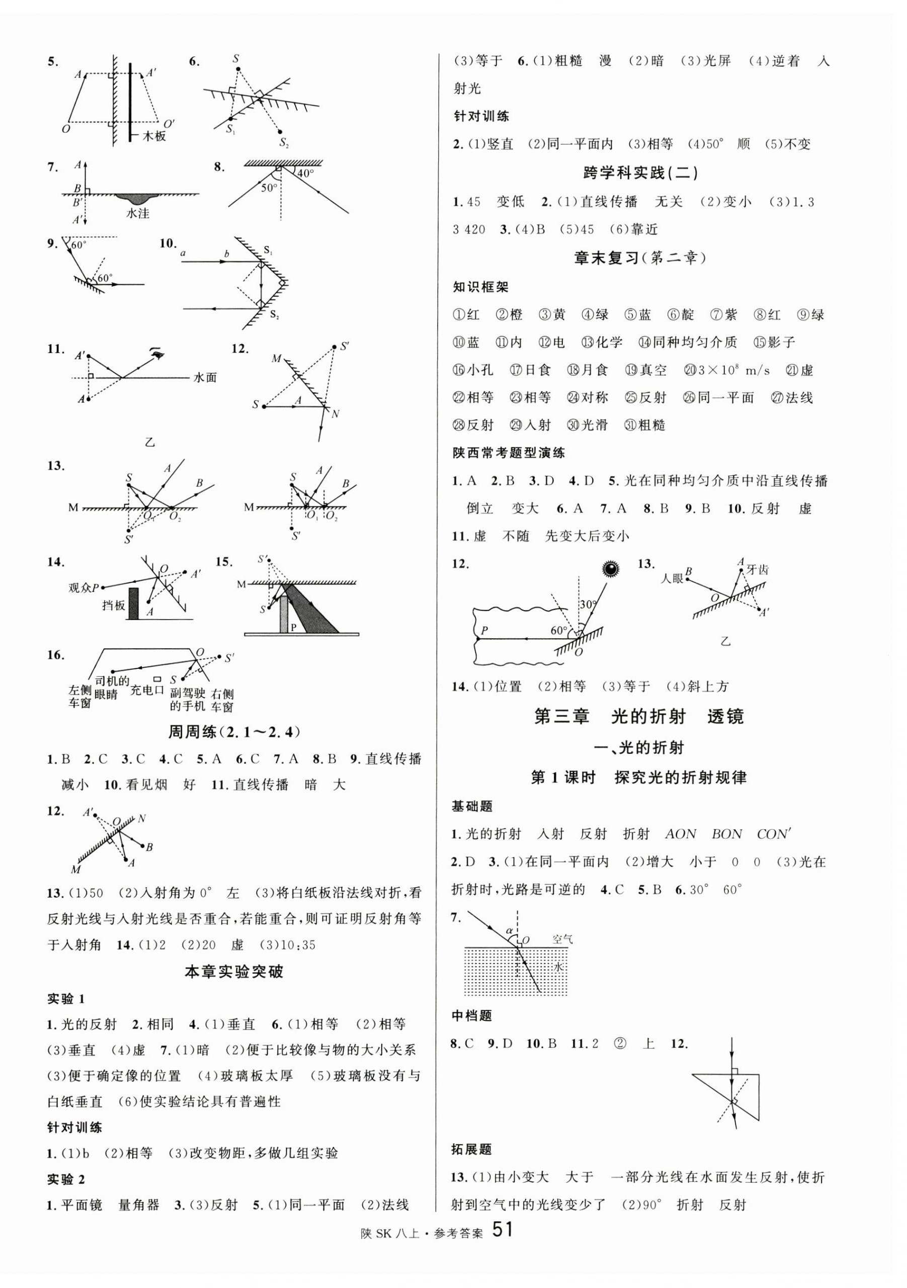 2024年名校課堂八年級物理上冊蘇科版陜西專版 第3頁