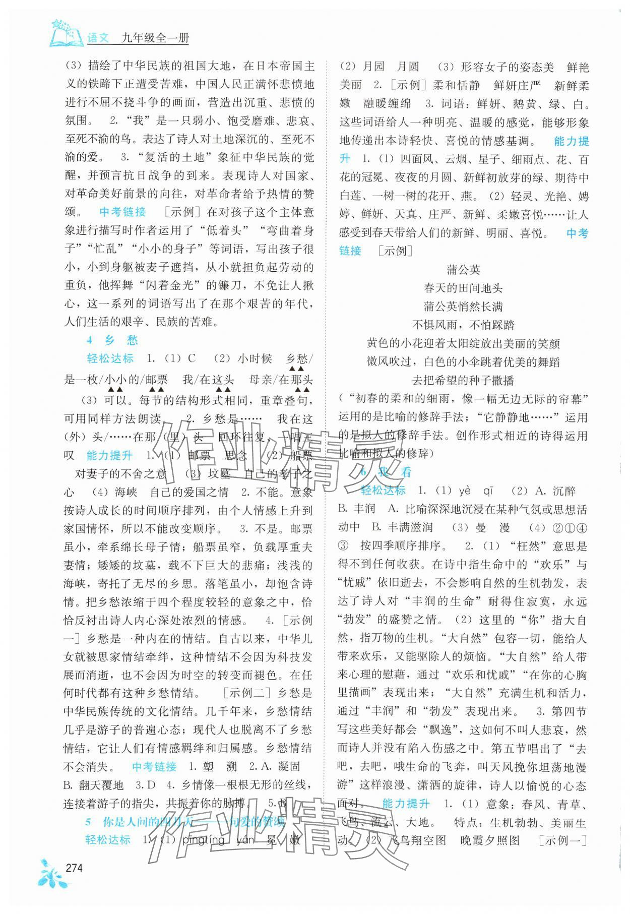 2024年自主学习能力测评九年级语文全一册人教版 第2页