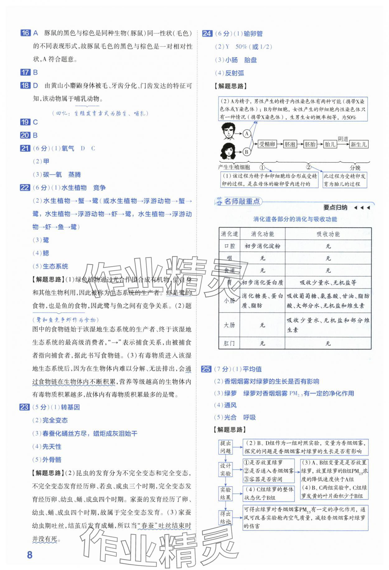 2024年金考卷45套匯編生物河南專版 第8頁