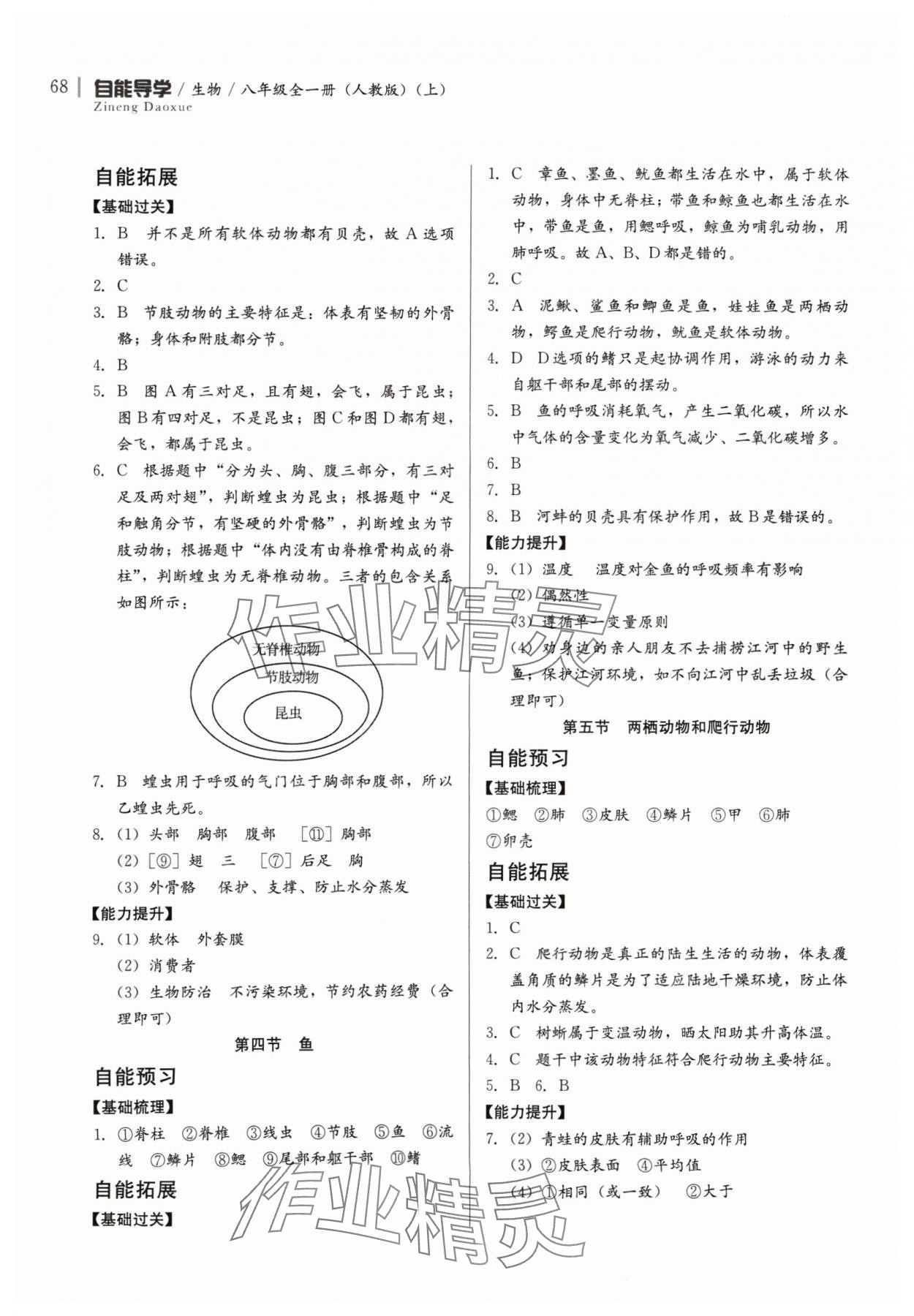 2024年自能導(dǎo)學(xué)八年級(jí)生物全一冊(cè)人教版 第2頁(yè)