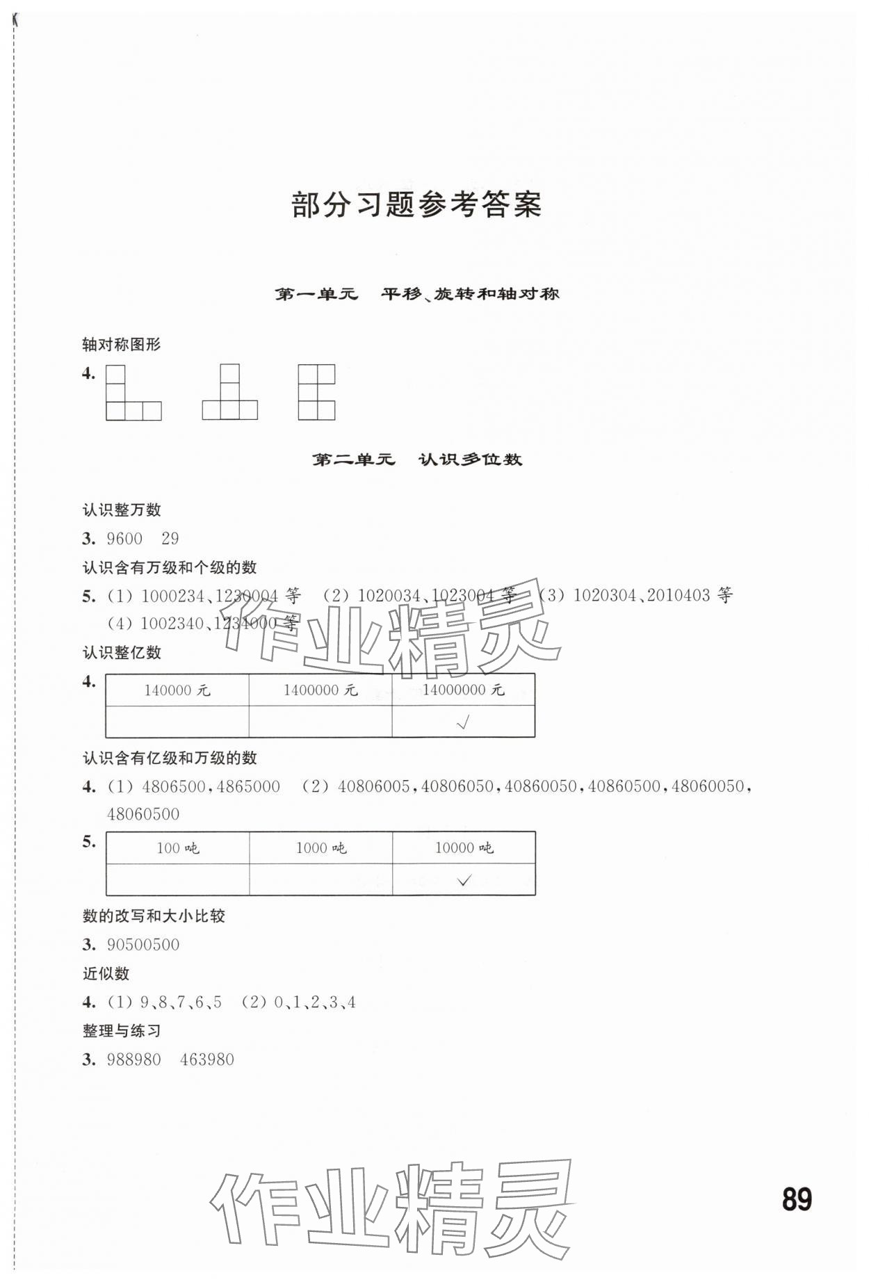 2024年同步练习江苏四年级数学下册苏教版 第1页