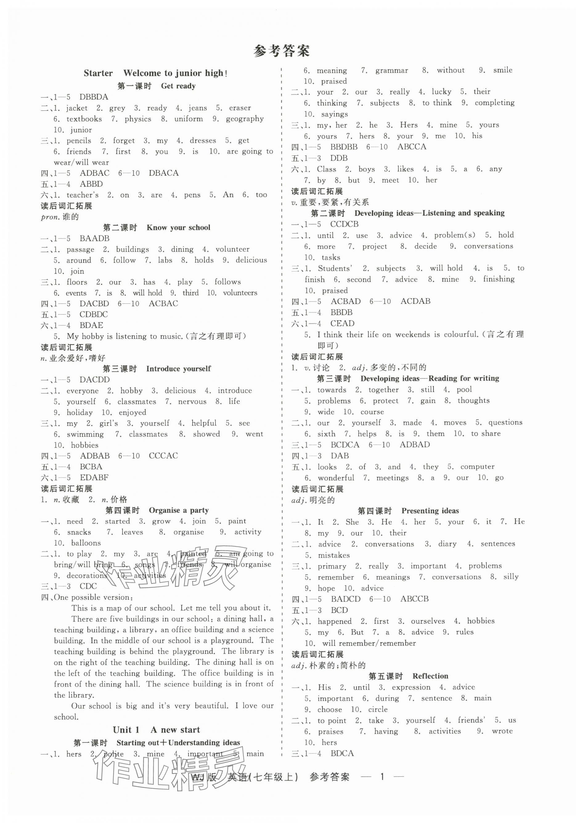 2024年精彩練習(xí)就練這一本七年級(jí)英語(yǔ)上冊(cè)外研版 第1頁(yè)