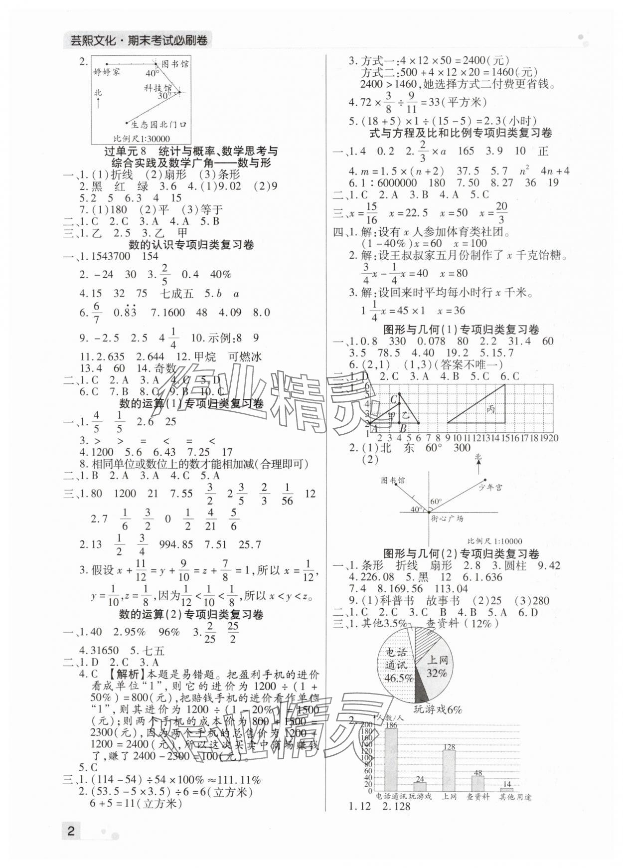 2024年期末考试必刷卷六年级数学下册人教版河南专版 第2页