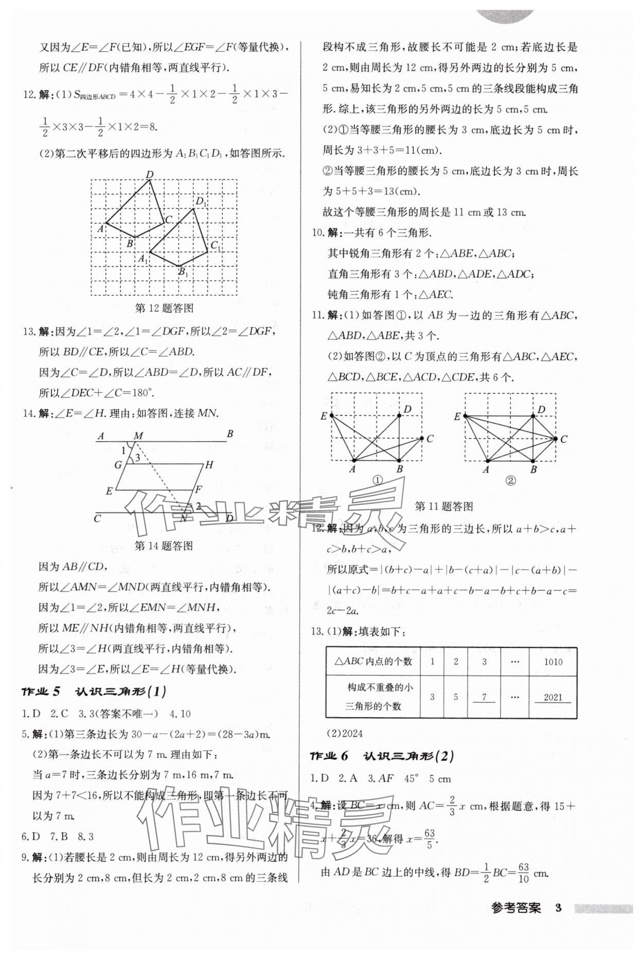 2024年启东中学作业本七年级数学下册苏科版连淮专版 第3页