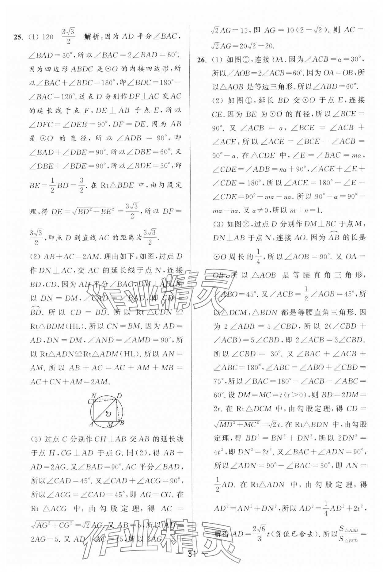 2024年亮点给力大试卷九年级数学上册苏科版 第31页