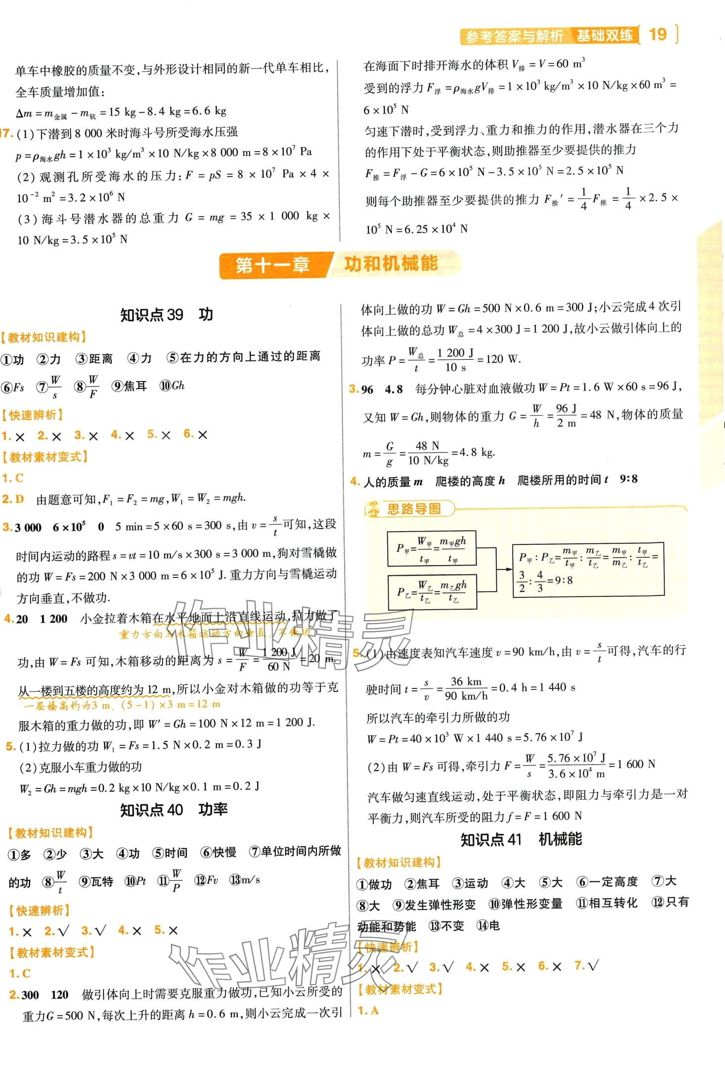 2024年基础双练物理中考 第21页