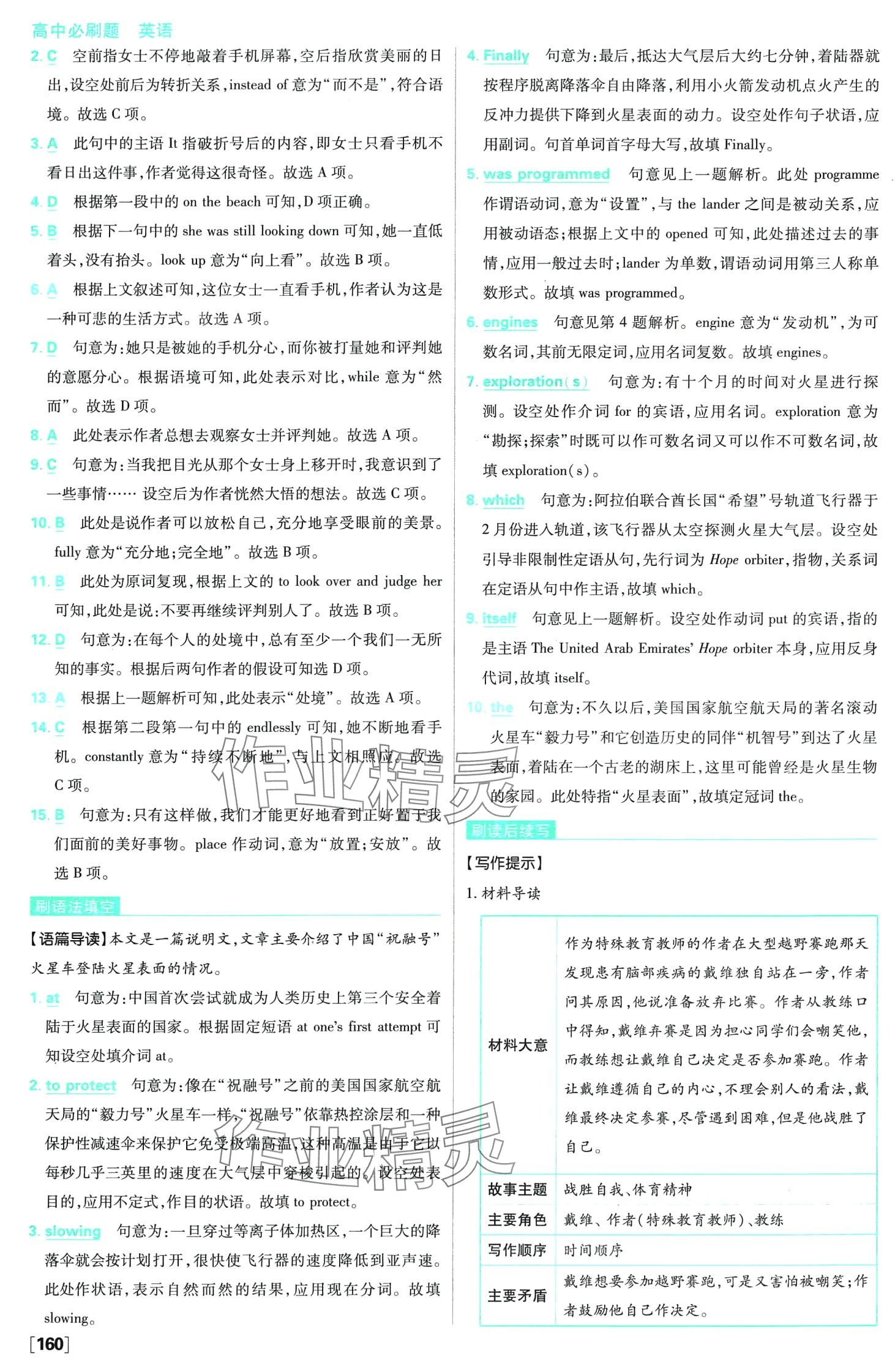 2024年高中必刷题高二英语下册人教版（选择性必修第三册、第四册合订本） 第15页