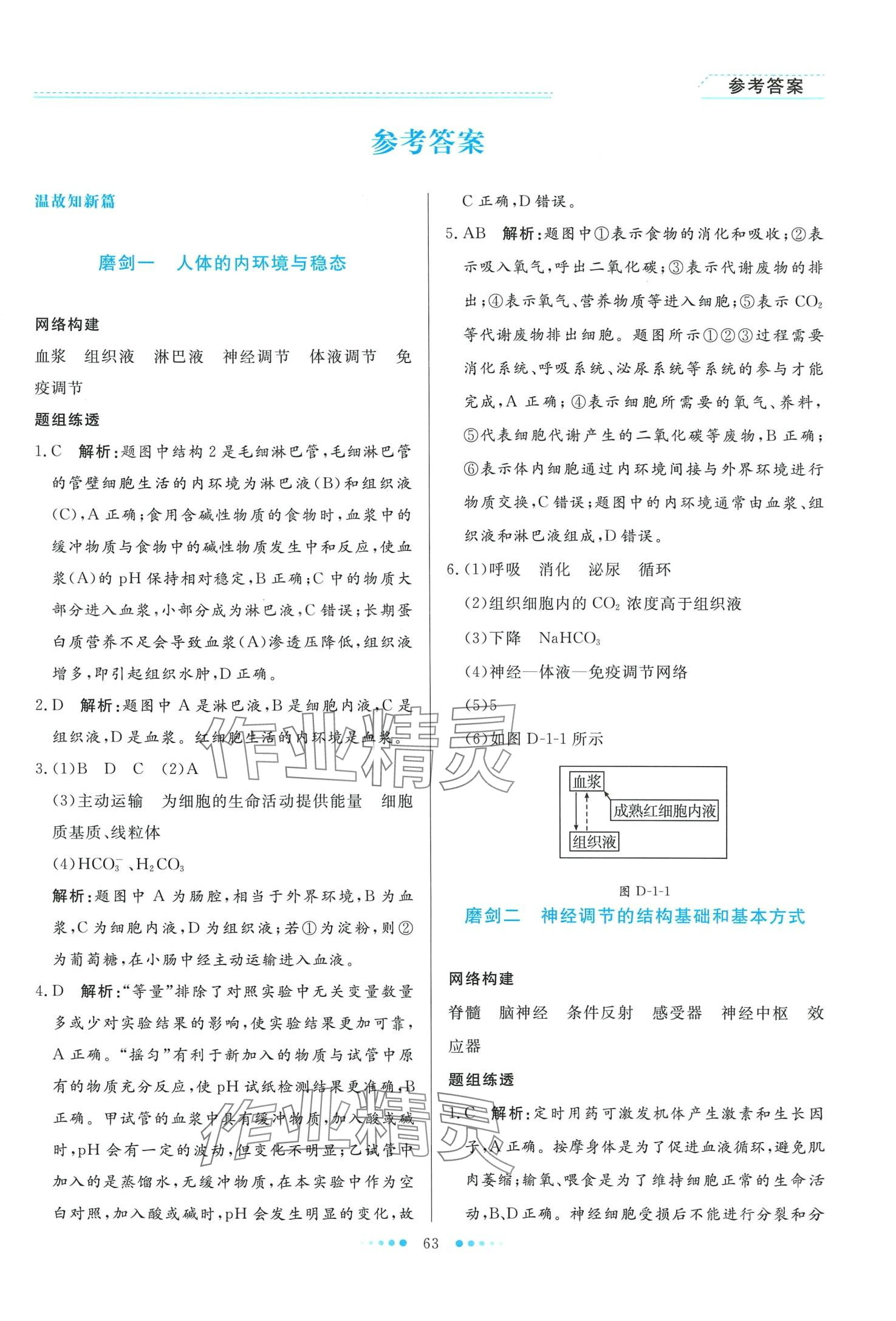 2024年寒假生活北京师范大学出版社高二生物 第1页