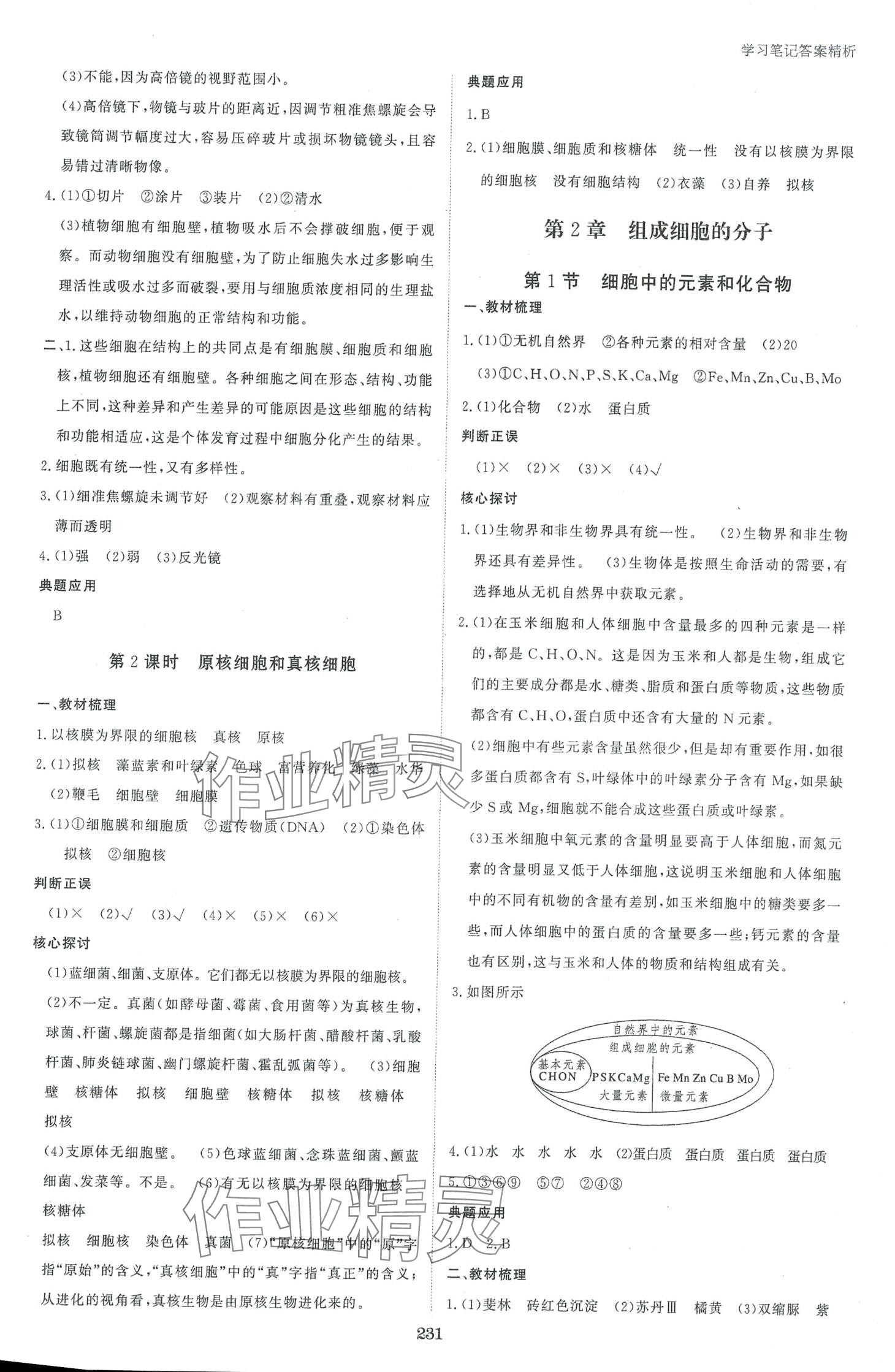 2024年资源与评价黑龙江教育出版社高中生物必修1人教版 第2页