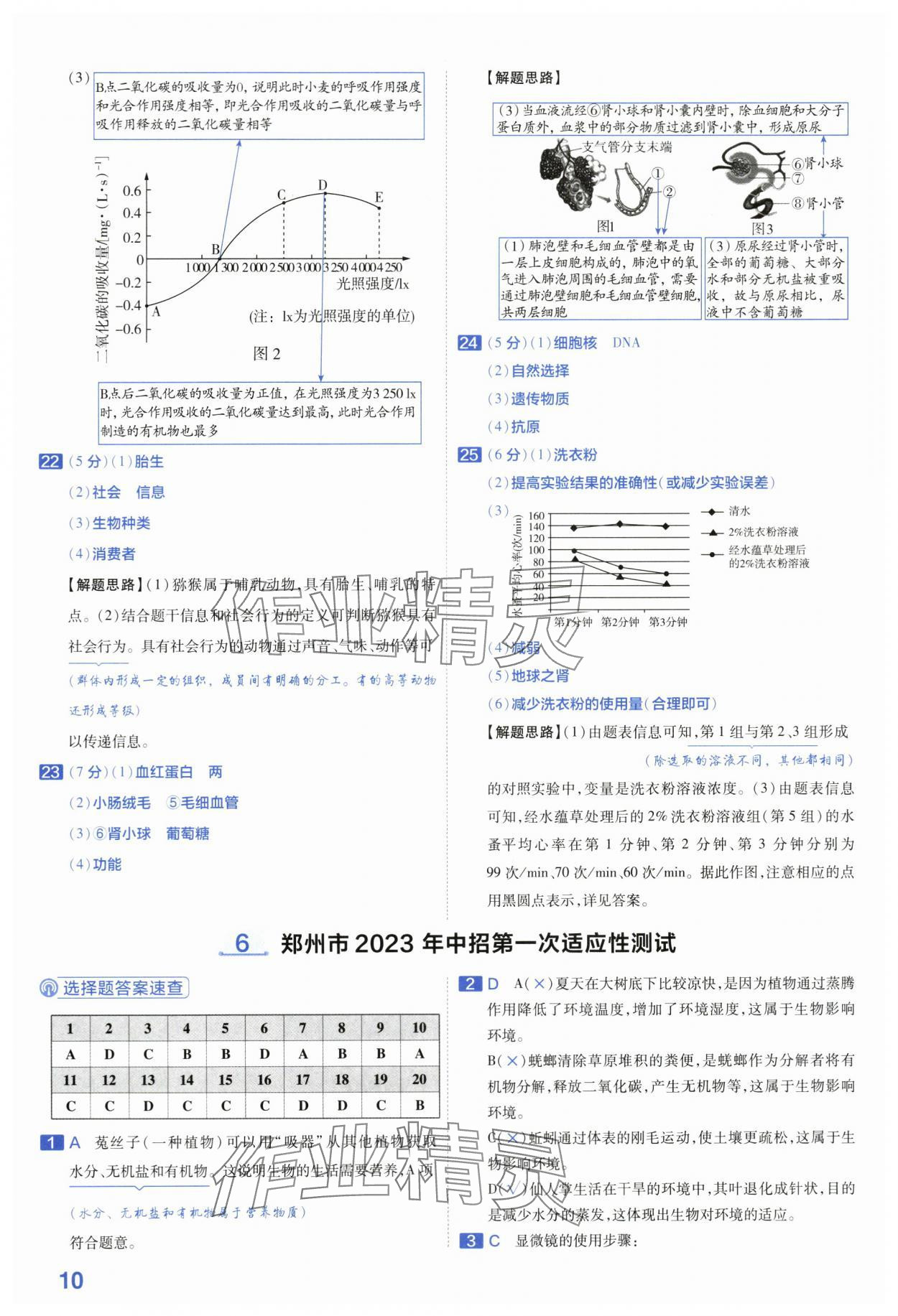 2024年金考卷45套匯編生物河南專版 第10頁