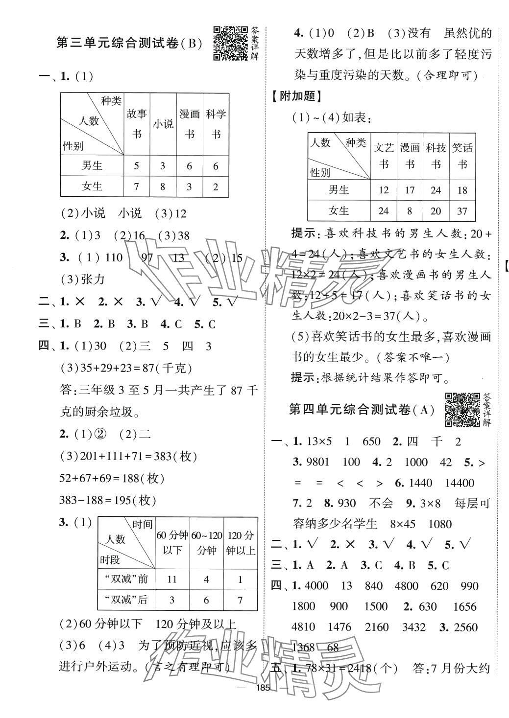 2024年學(xué)霸提優(yōu)大試卷三年級數(shù)學(xué)下冊人教版 第5頁