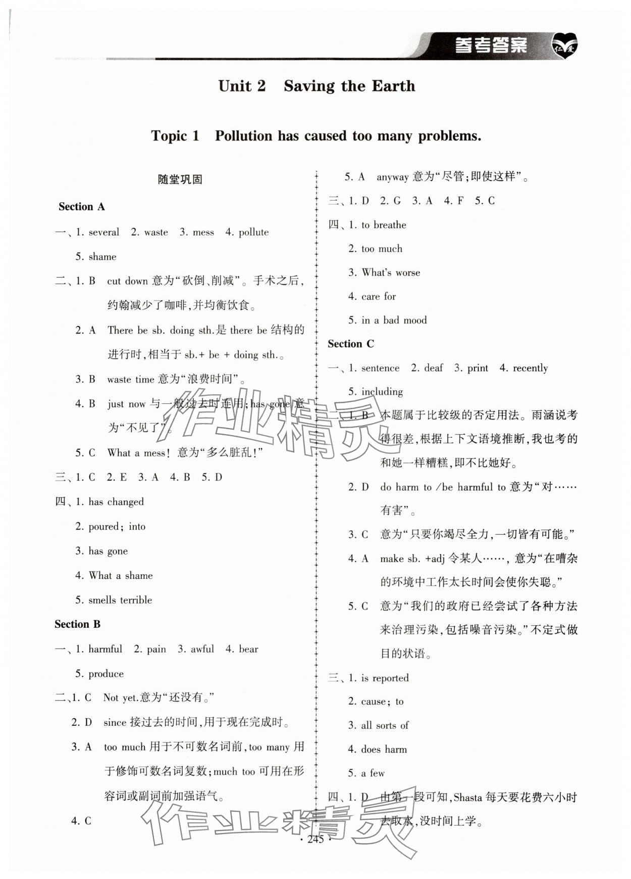 2023年仁愛英語同步練習(xí)冊九年級全一冊仁愛版 第9頁