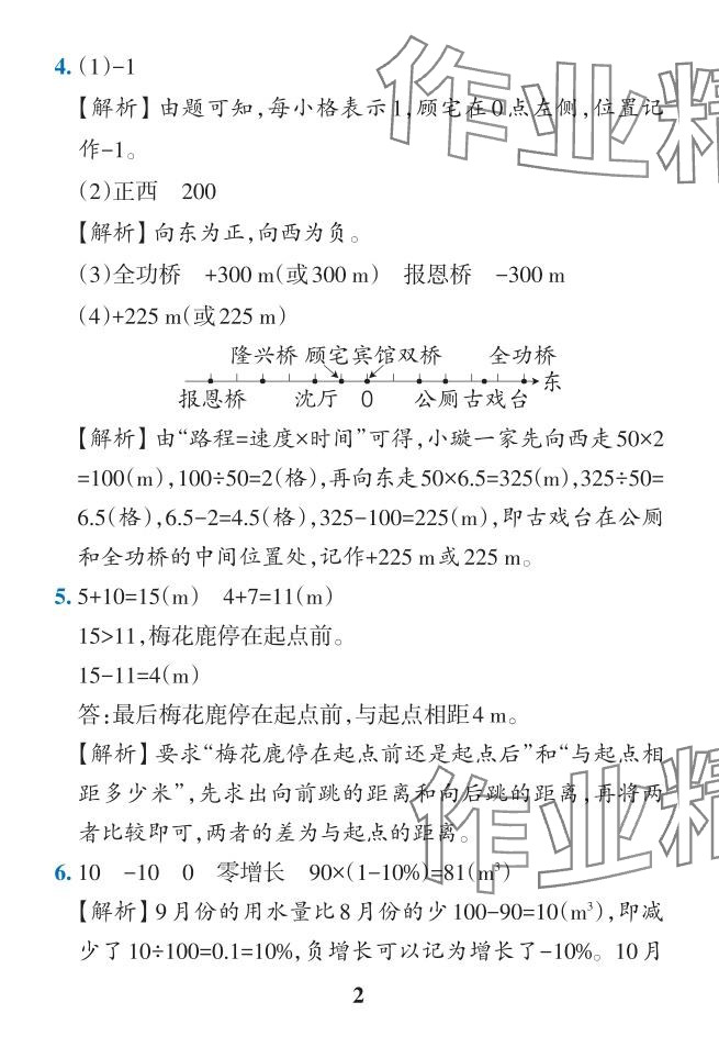 2024年小學(xué)學(xué)霸作業(yè)本六年級數(shù)學(xué)下冊人教版 參考答案第4頁