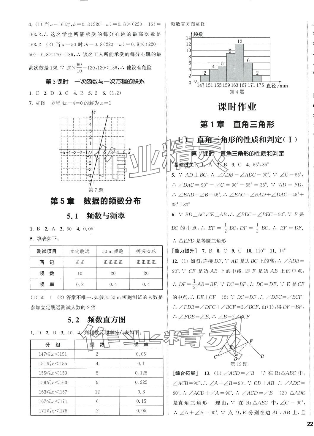 2024年通城學(xué)典課時(shí)作業(yè)本八年級數(shù)學(xué)下冊湘教版 第10頁