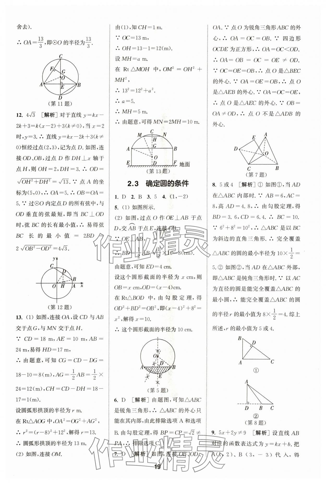 2024年拔尖特訓(xùn)九年級(jí)數(shù)學(xué)上冊(cè)蘇科版 參考答案第19頁(yè)