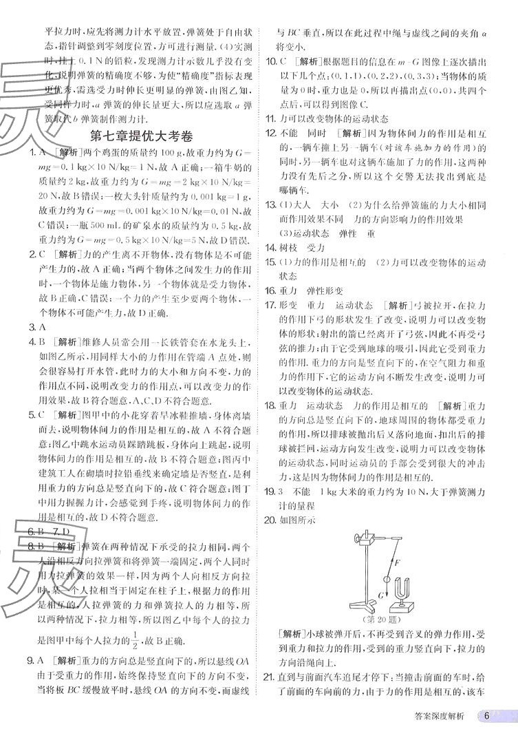 2024年课时训练江苏人民出版社八年级物理下册人教版 第6页