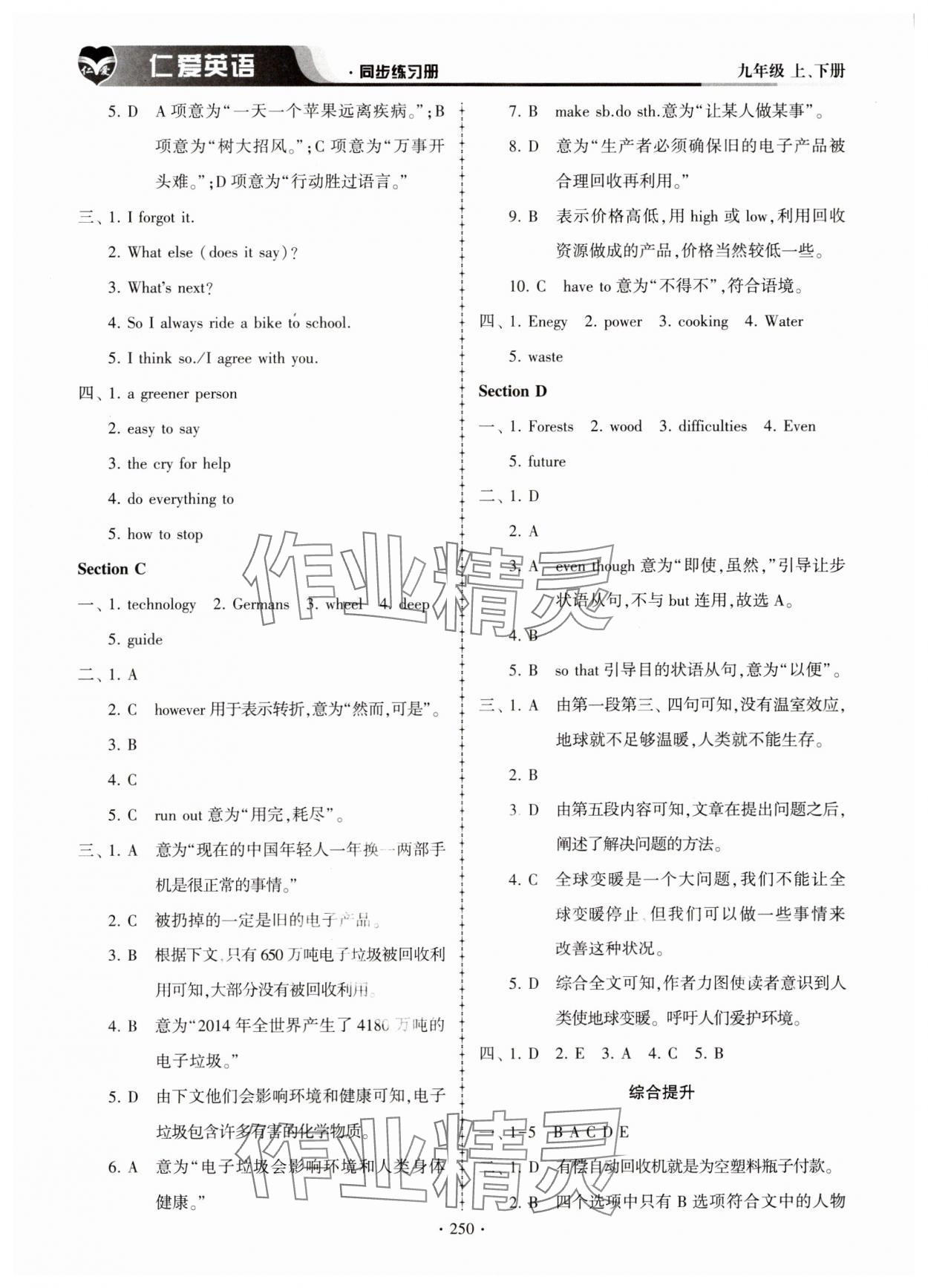 2023年仁爱英语同步练习册九年级全一册仁爱版 第14页