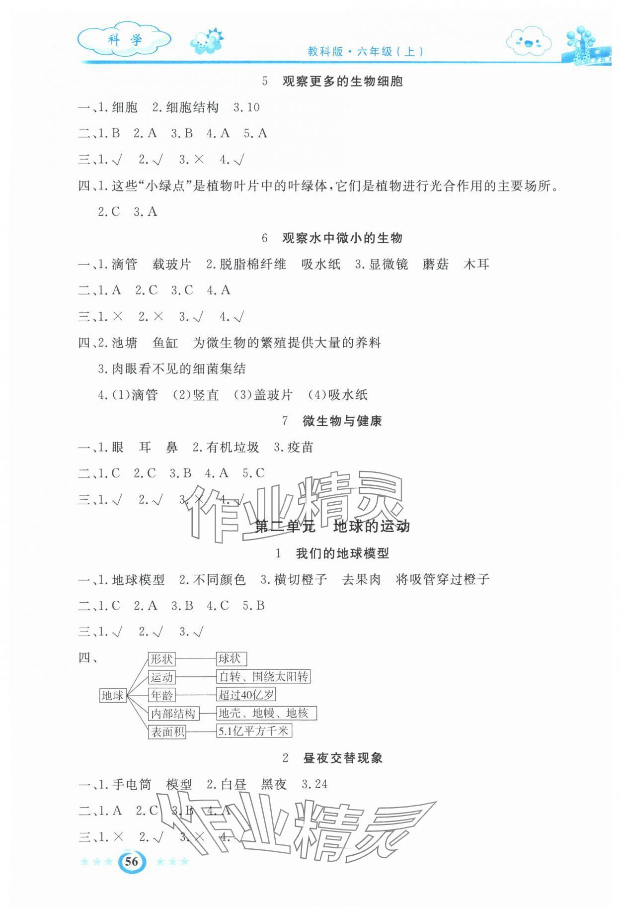 2024年智慧課堂密卷100分單元過關(guān)檢測(cè)六年級(jí)科學(xué)上冊(cè) 第2頁