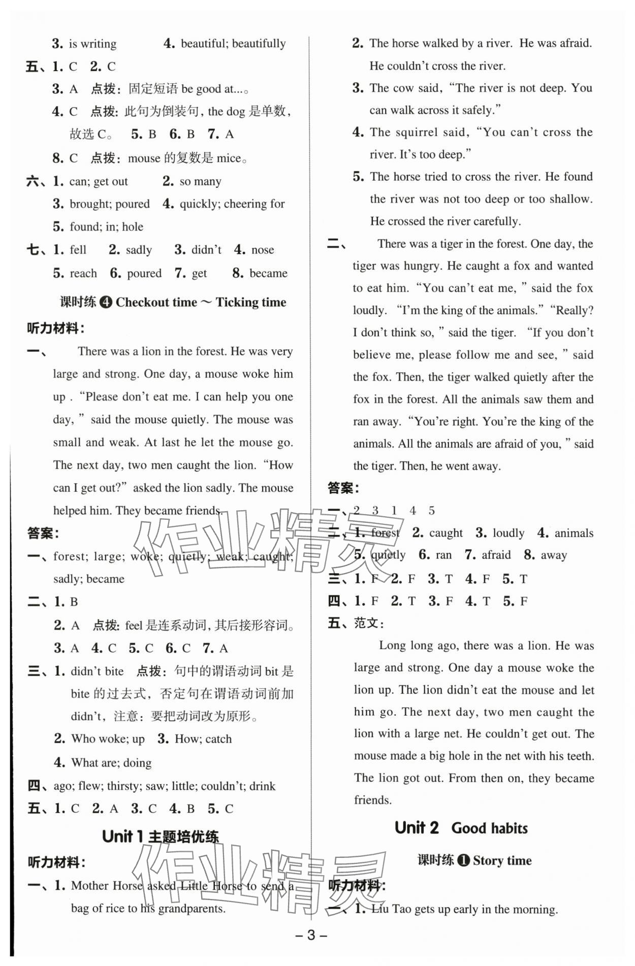 2024年綜合應(yīng)用創(chuàng)新題典中點(diǎn)六年級英語下冊譯林版 參考答案第2頁