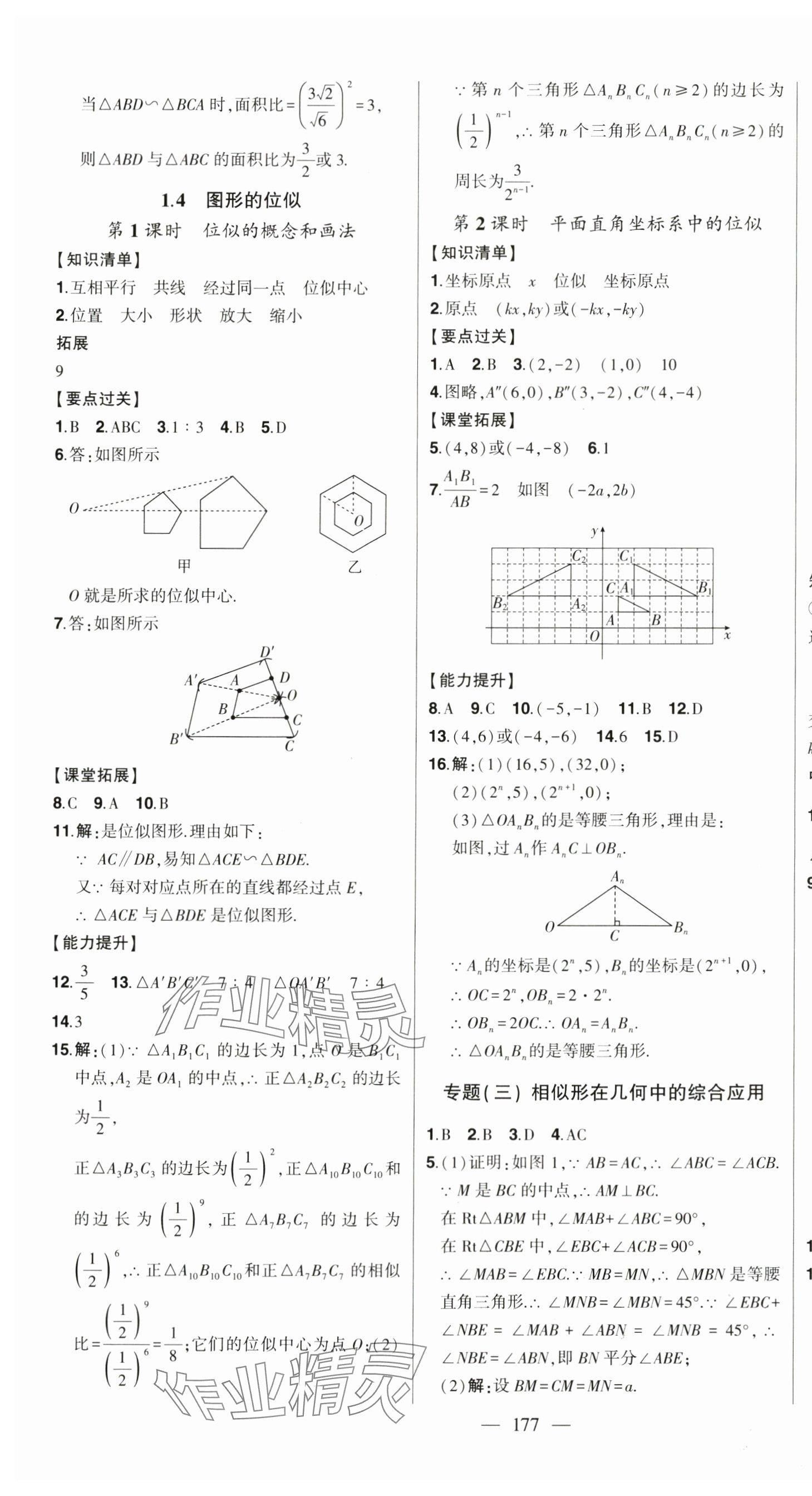 2024年初中新課標(biāo)名師學(xué)案智慧大課堂九年級(jí)數(shù)學(xué)上冊(cè)青島版 第5頁(yè)