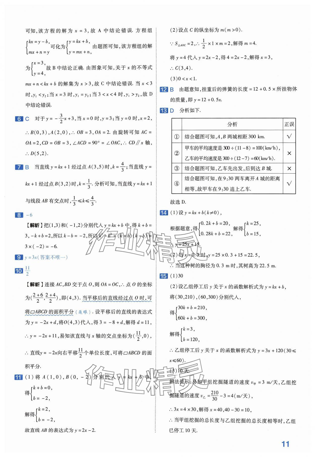 2024年金考卷中考45套汇编数学河南专版紫色封面 参考答案第11页