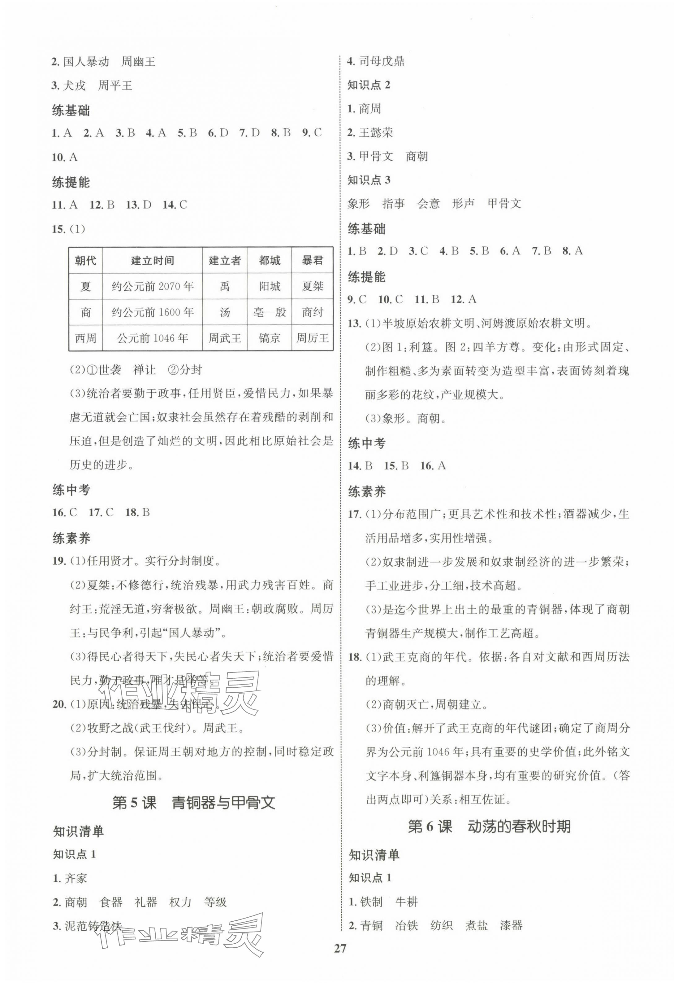 2023年同步學(xué)考優(yōu)化設(shè)計(jì)七年級(jí)歷史上冊(cè)人教版 第3頁(yè)