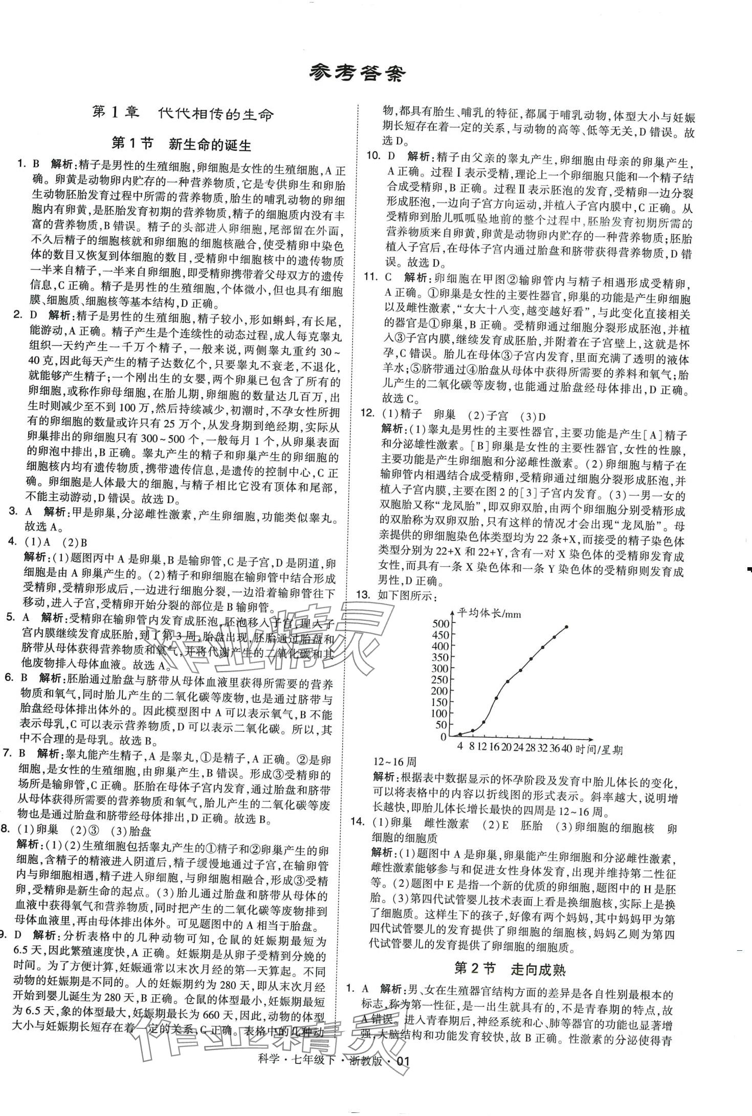 2024年經(jīng)綸學(xué)典學(xué)霸題中題七年級(jí)科學(xué)下冊(cè)浙教版 第1頁(yè)