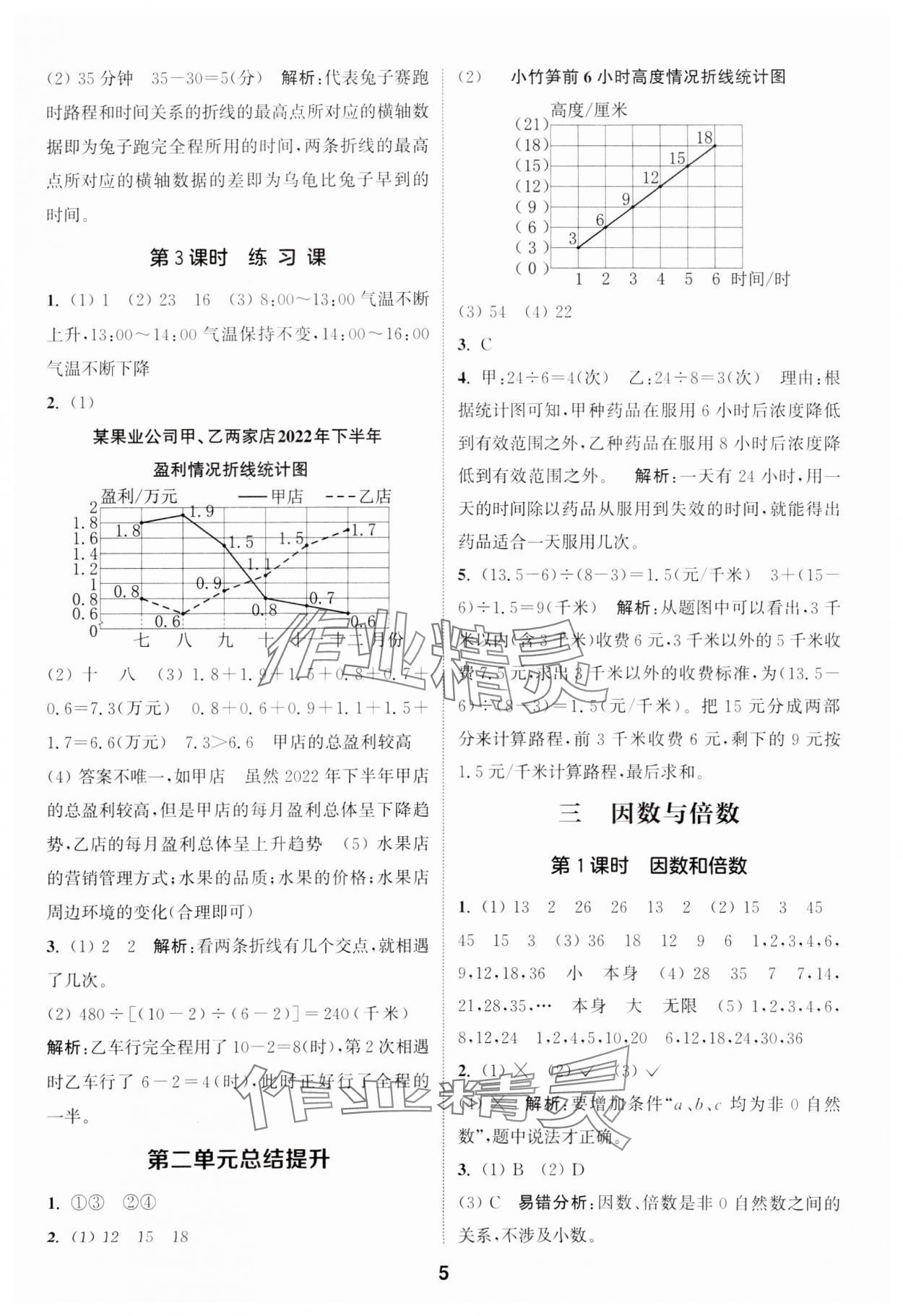 2024年通城學(xué)典課時作業(yè)本五年級數(shù)學(xué)下冊蘇教版江蘇專版 第5頁