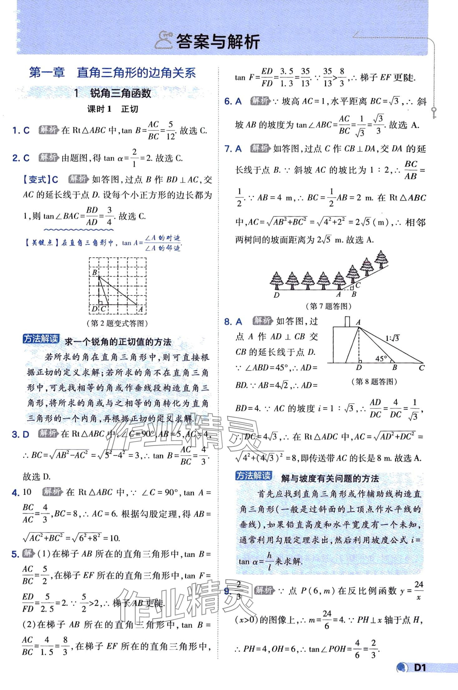 2024年少年班九年级数学下册北师大版 第1页