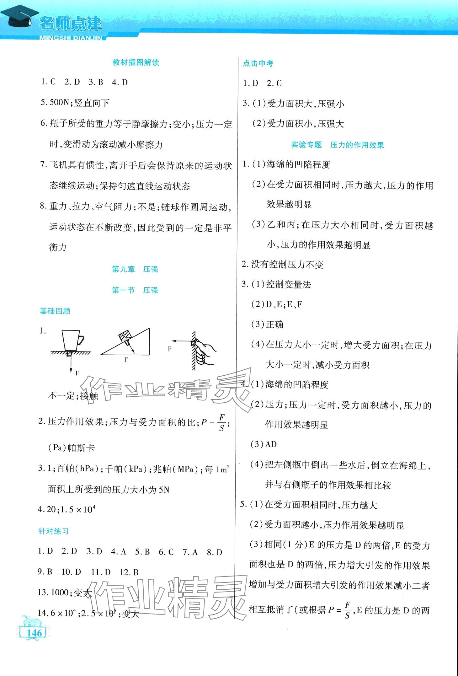 2024年名師點(diǎn)津八年級(jí)物理下冊(cè)教科版 第7頁(yè)