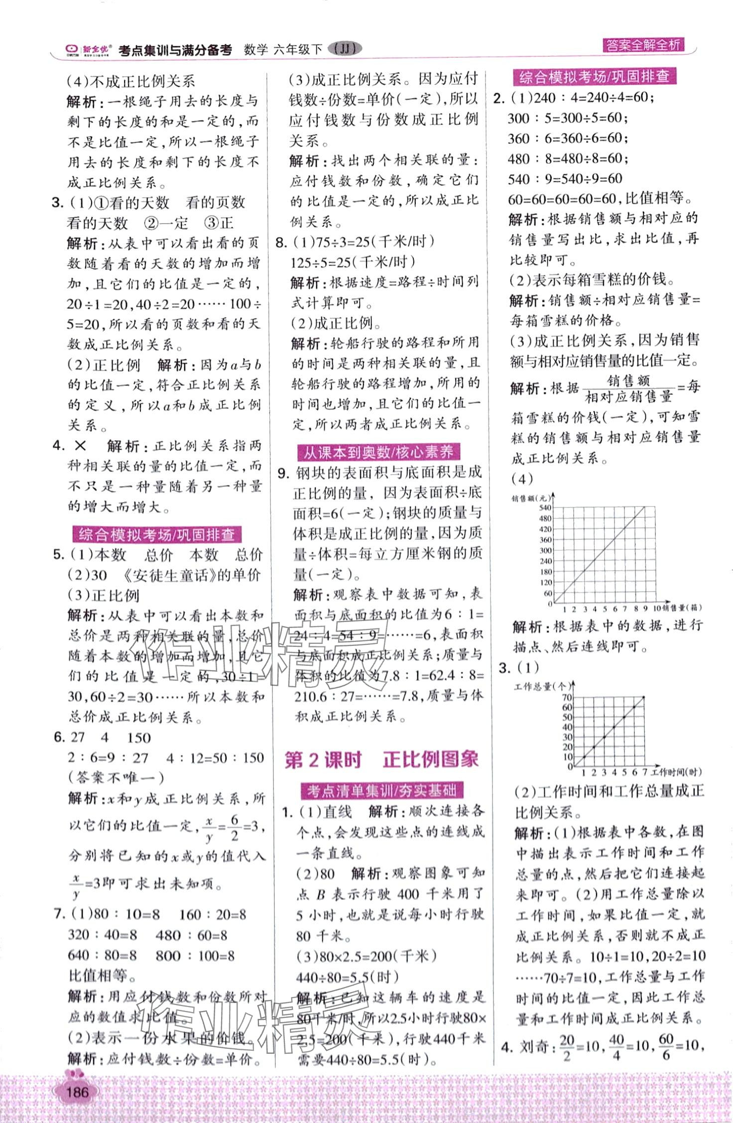 2024年考點集訓與滿分備考六年級數(shù)學下冊冀教版 第10頁