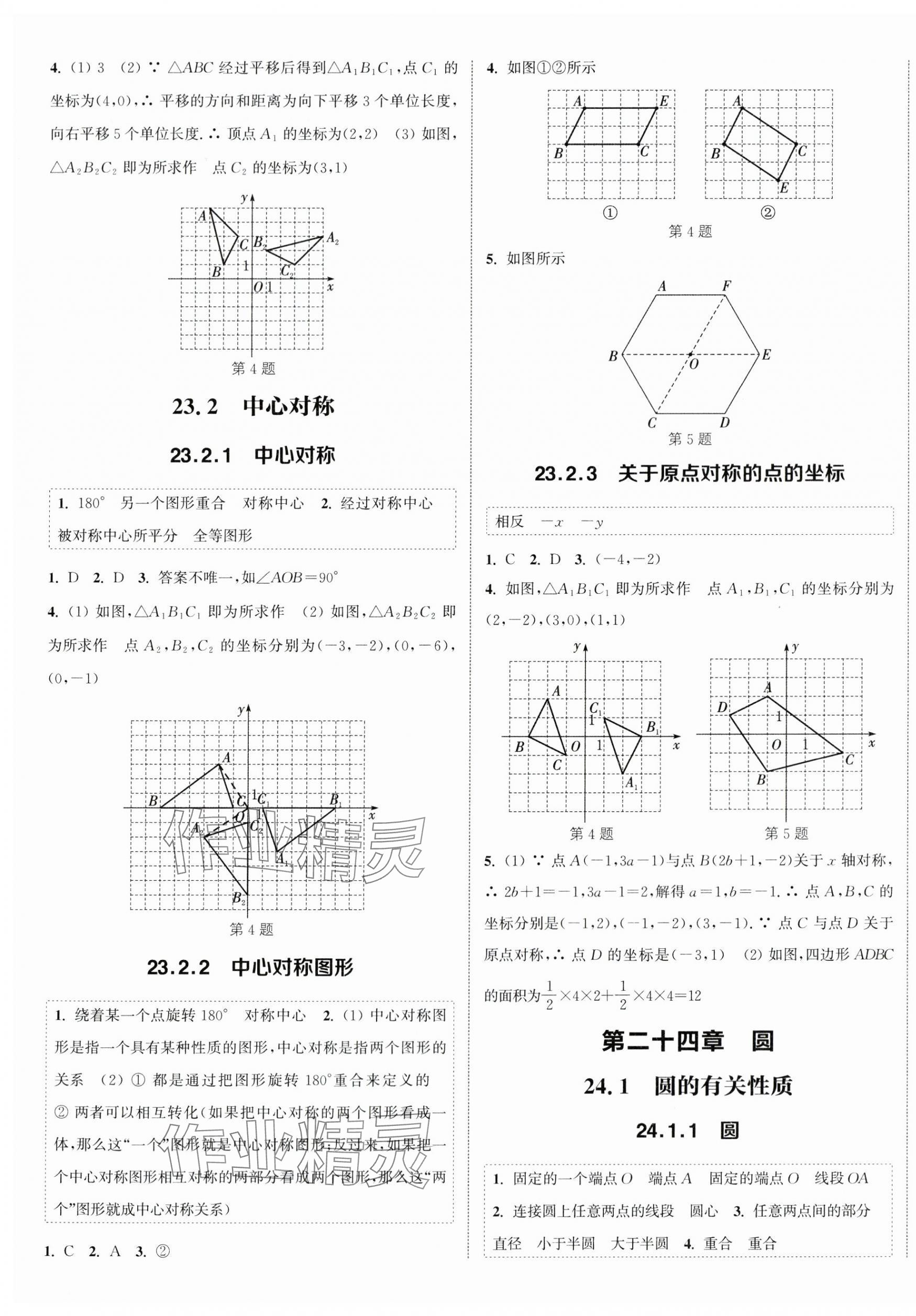 2024年通城学典课时作业本九年级数学上册人教版 第5页