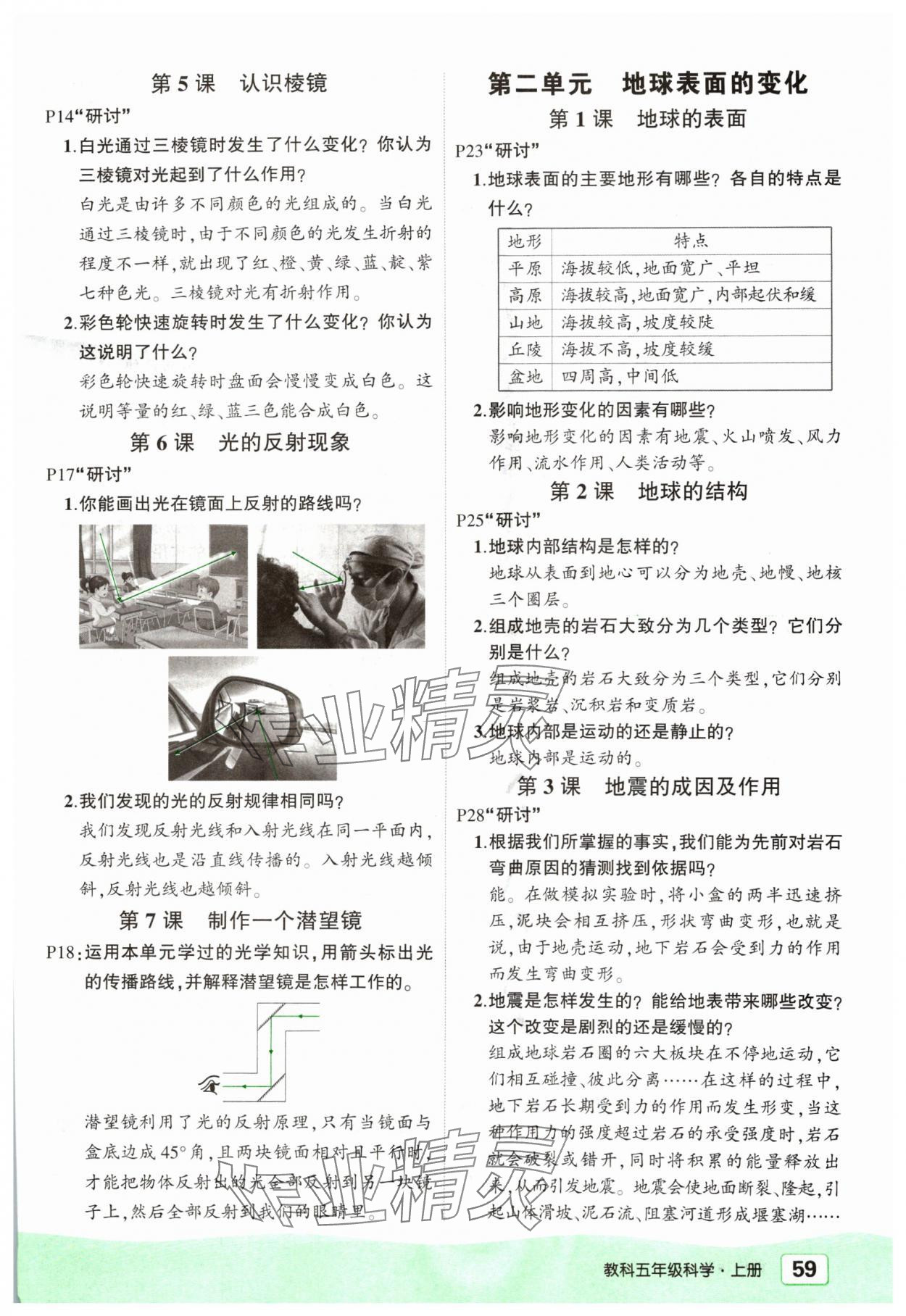 2024年狀元成才路創(chuàng)優(yōu)作業(yè)100分五年級科學(xué)上冊教科版 參考答案第2頁