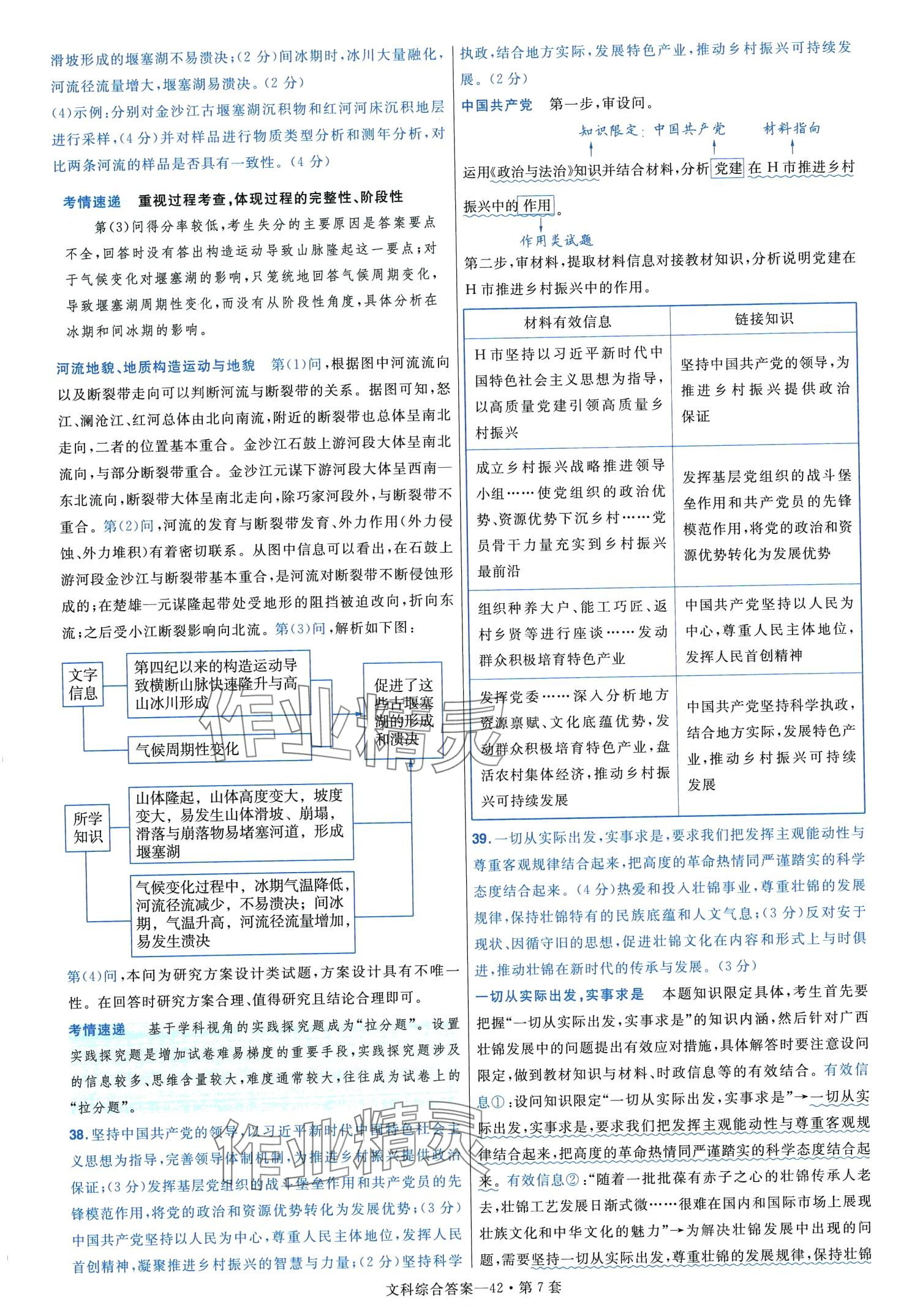 2024年金考卷45套汇编高中文综通用版 第44页