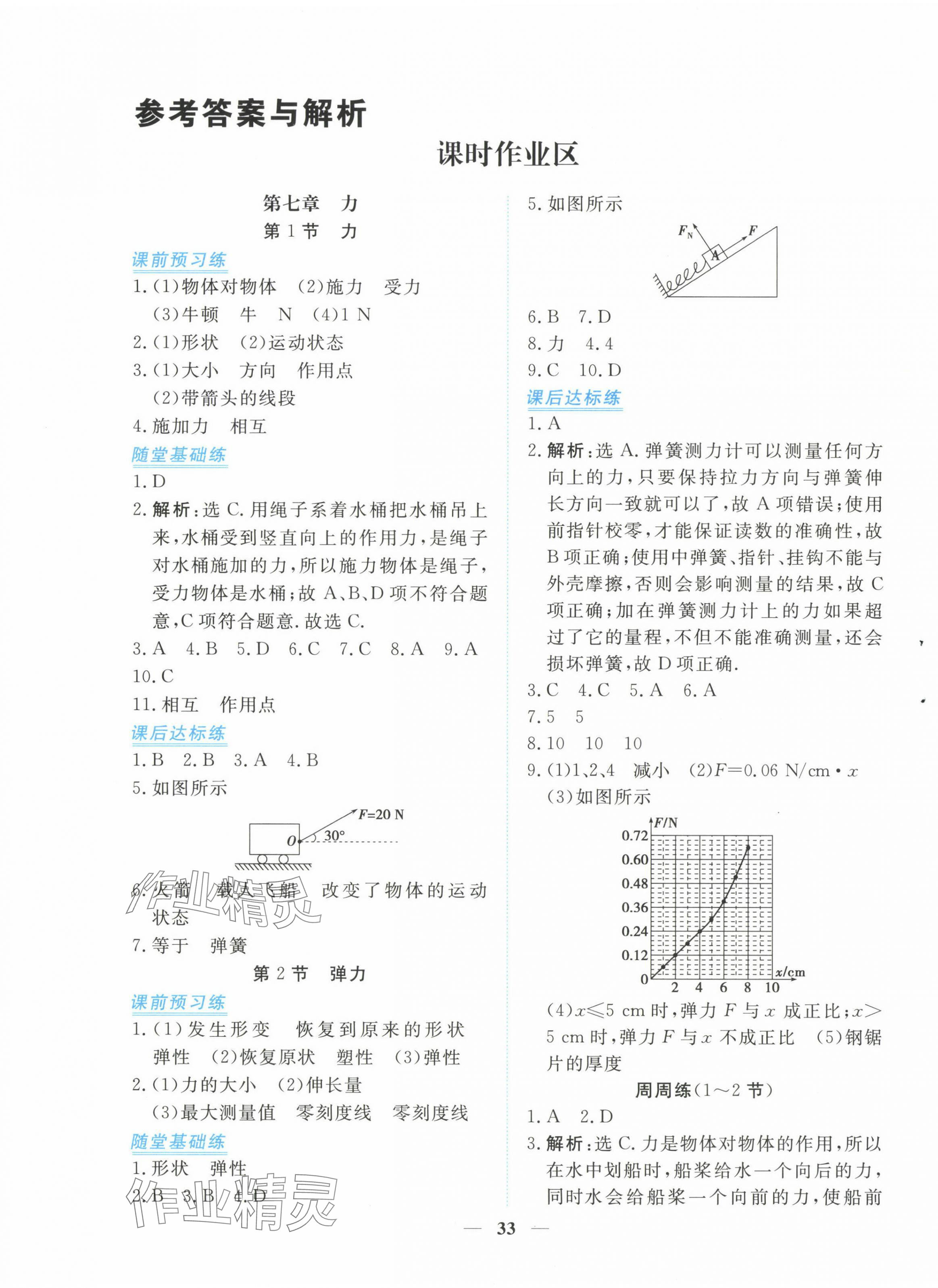 2024年新坐标同步练习八年级物理下册人教版青海专用 第1页