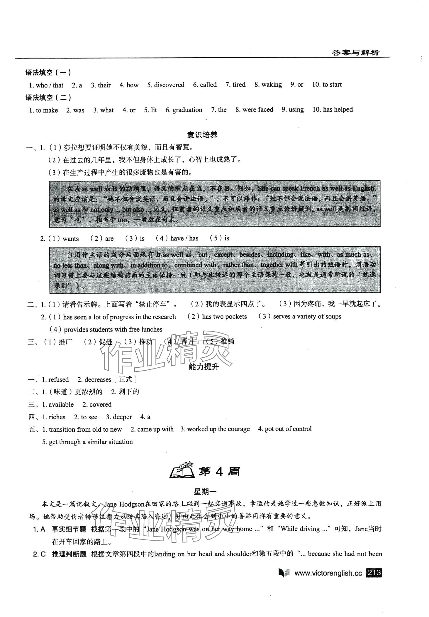 2024年新高中英语阅读6加1高二标准版 第11页