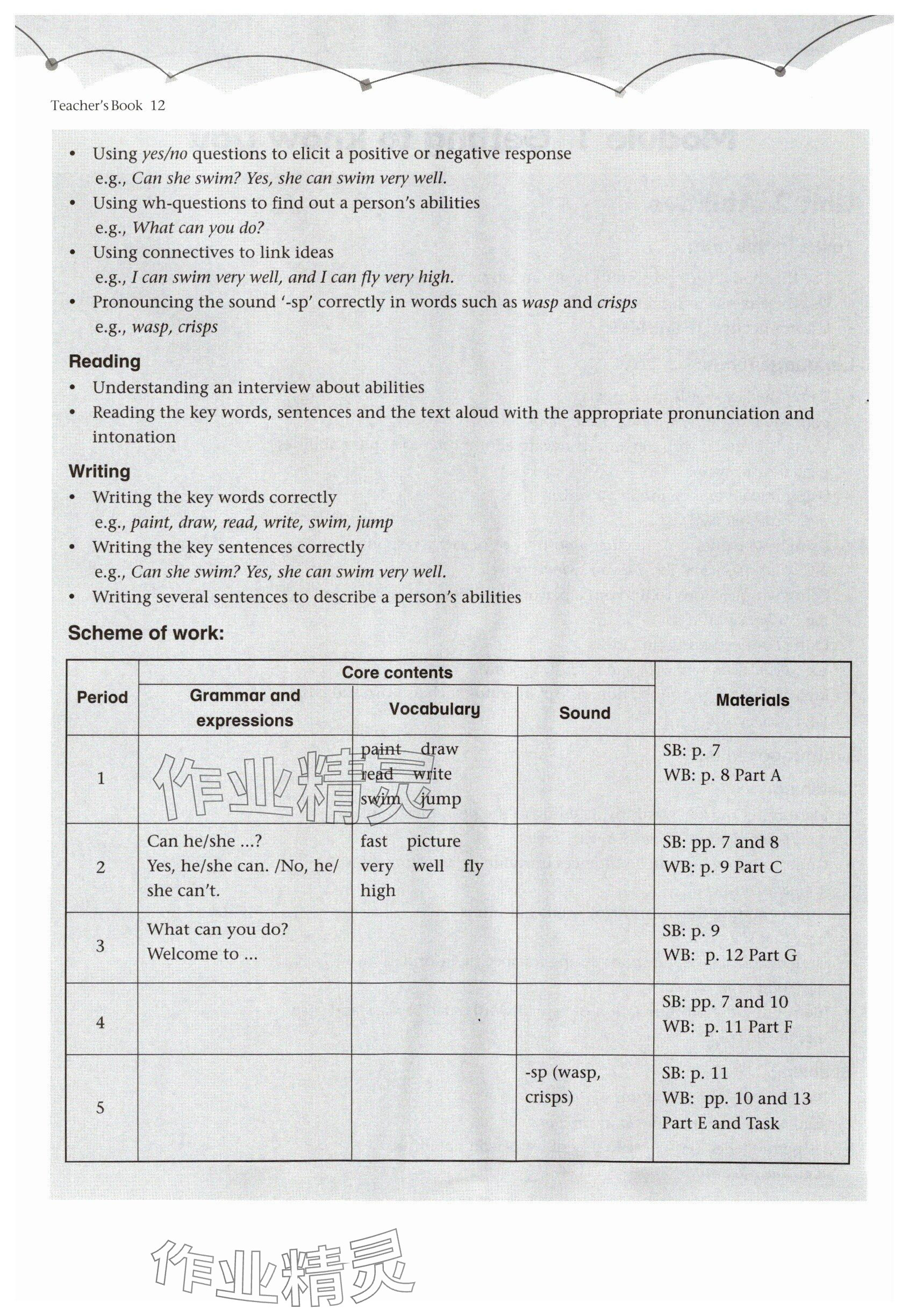 2024年教材課本四年級英語上冊滬教版54制 參考答案第12頁