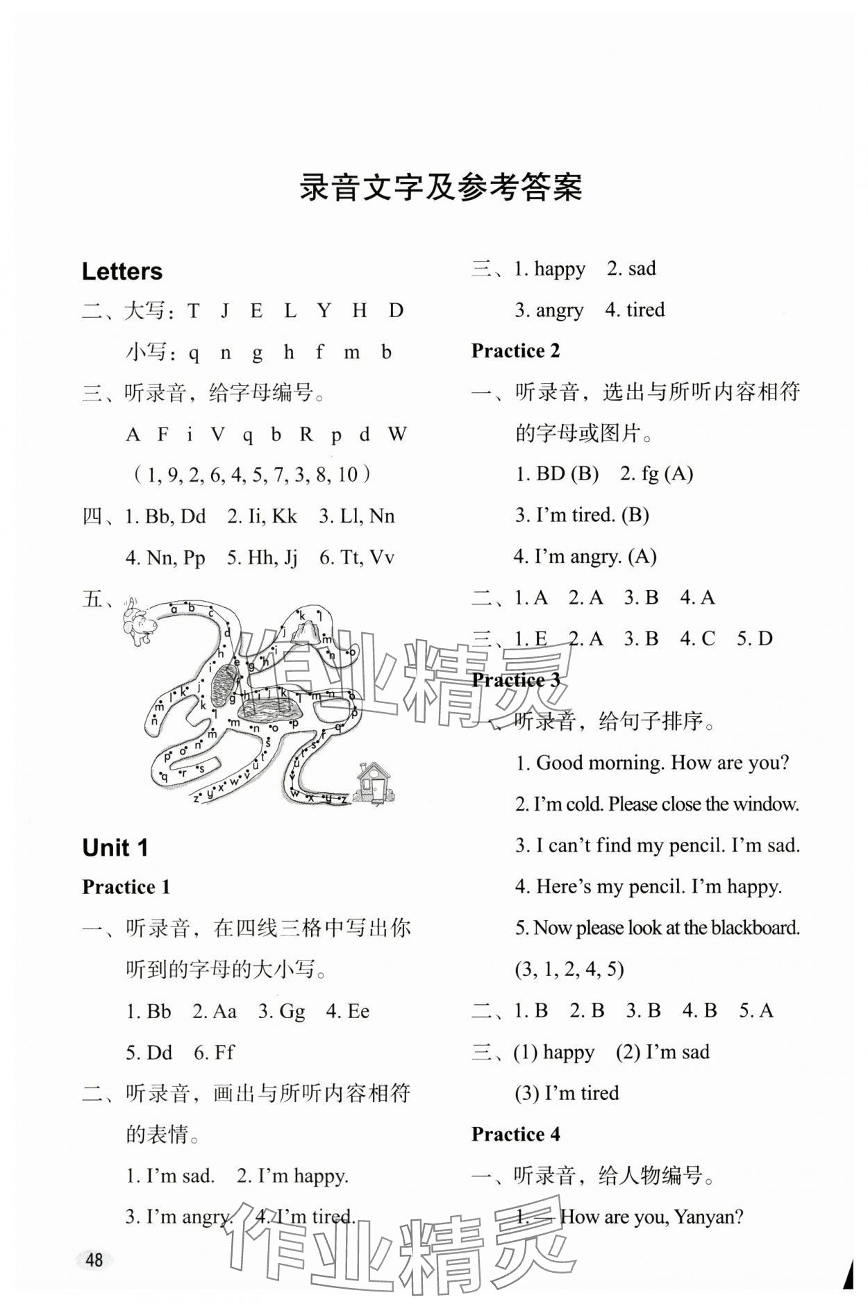 2024年牛津英語(yǔ)基礎(chǔ)訓(xùn)練三年級(jí)英語(yǔ)上冊(cè)滬教版 參考答案第1頁(yè)