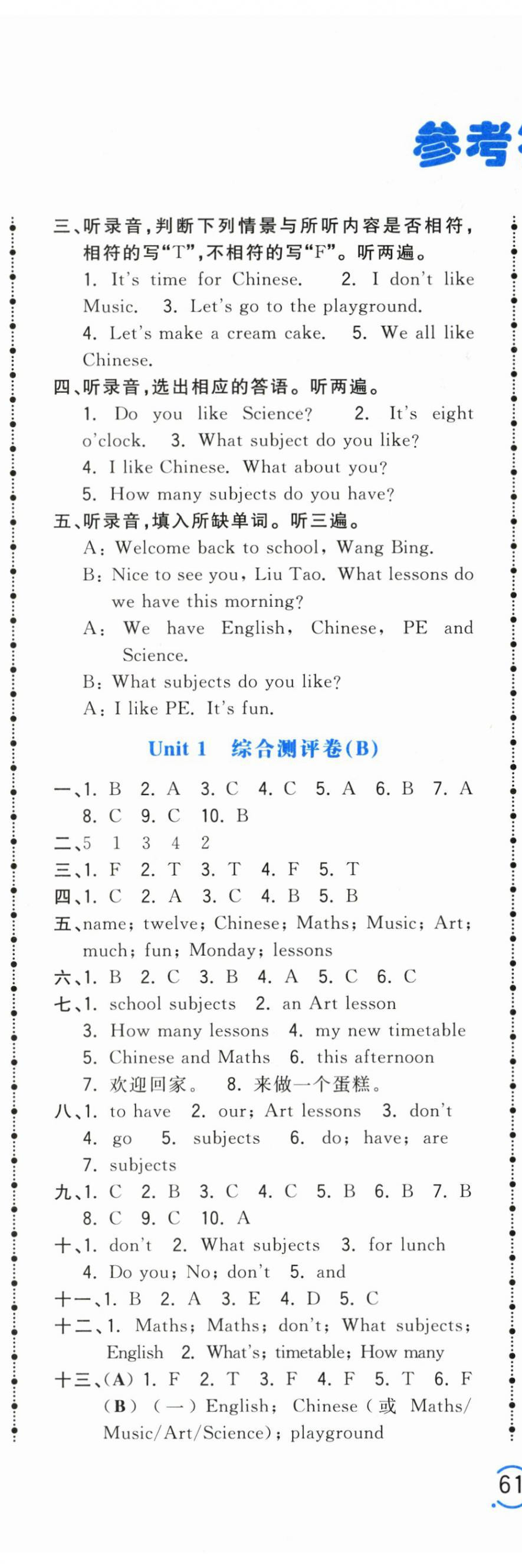 2024年奪冠金卷四年級英語下冊譯林版 第2頁