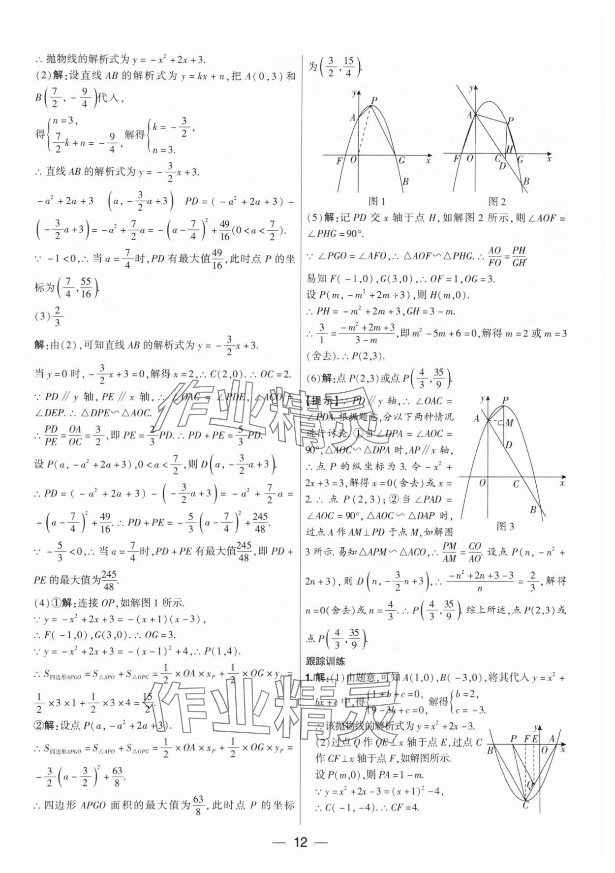 2024年鼎成中考精准提分数学广东专版 参考答案第11页