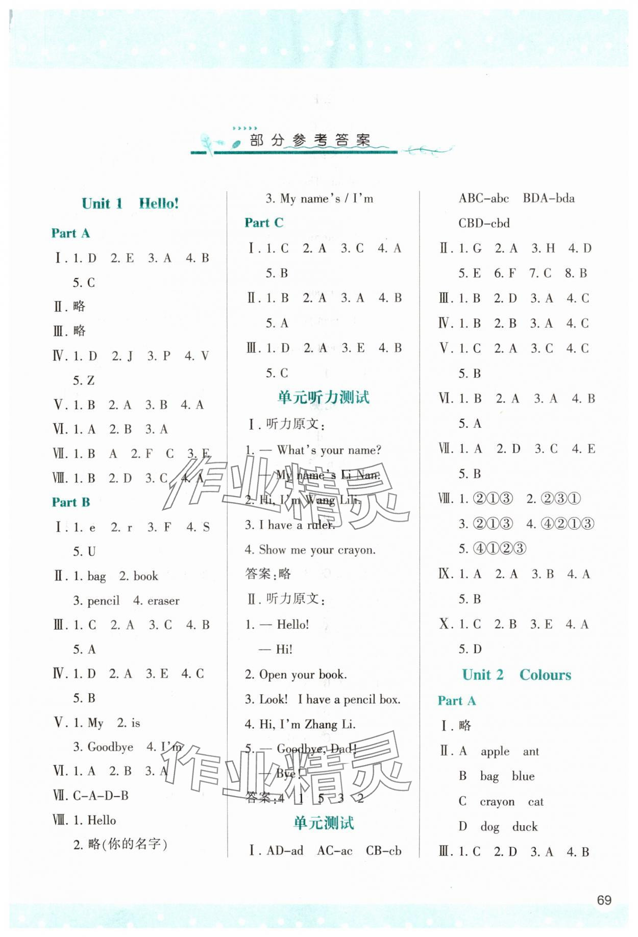 2023年新課程學(xué)習(xí)與評價三年級英語上冊人教版 第1頁