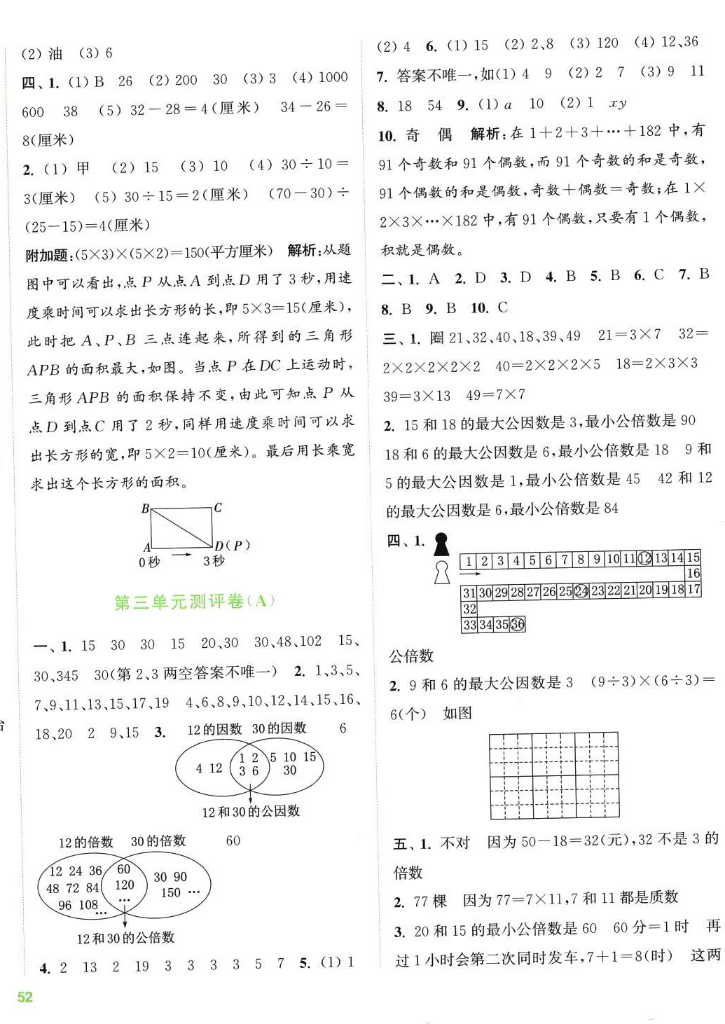 2024年通城學(xué)典全程測(cè)評(píng)卷五年級(jí)數(shù)學(xué)下冊(cè)蘇教版 第4頁(yè)