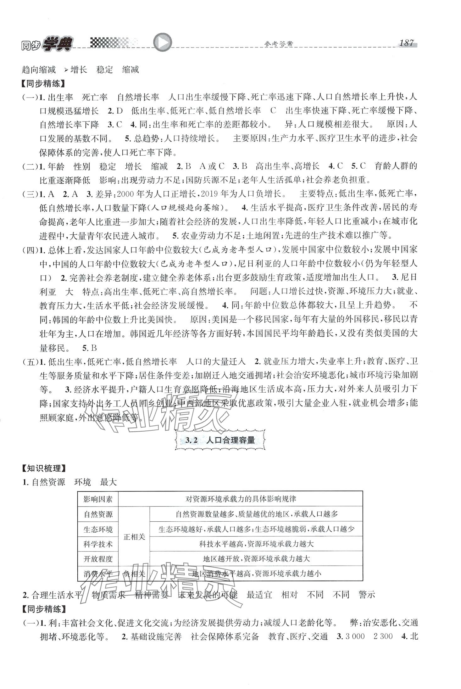 2024年惠宇文化同步学典高中地理必修第二册人教版 第3页