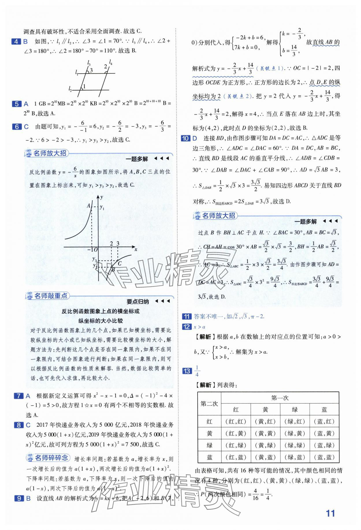 2024年金考卷45套匯編數(shù)學河南專版 第11頁